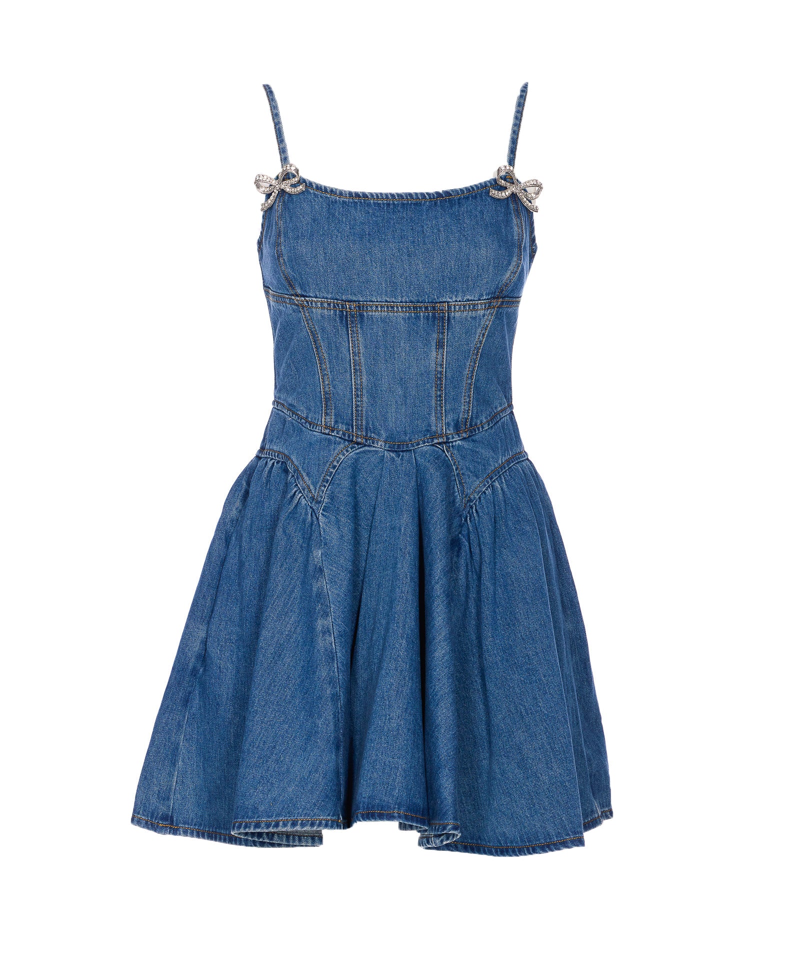Self Portrait Dresses Blue Cotton