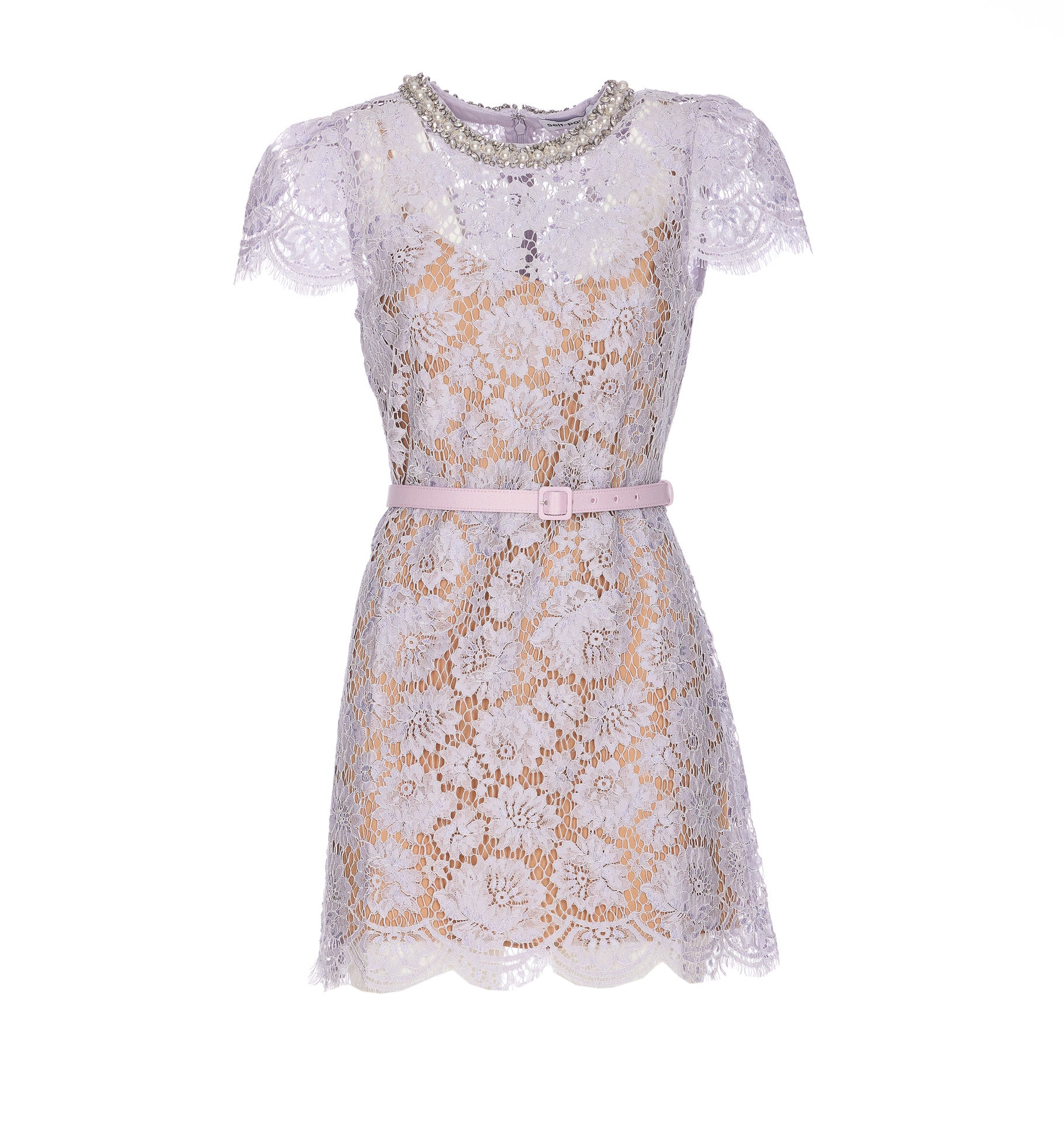 Self Portrait Dresses Lilac Polyamide
