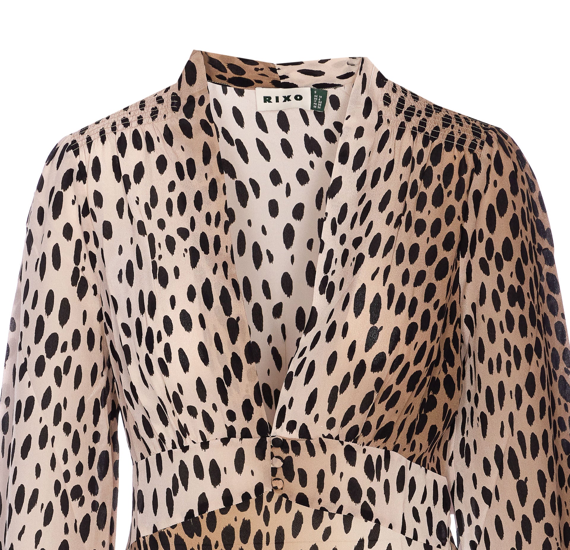 Rixo Dresses Beige Viscosa