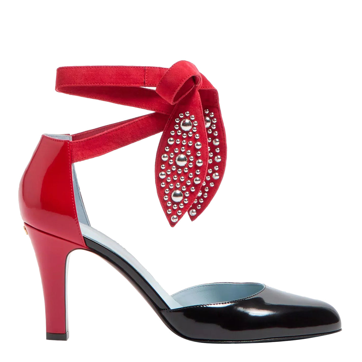 Valentino Garavani With Heel Black Calf Leather/leather Sole