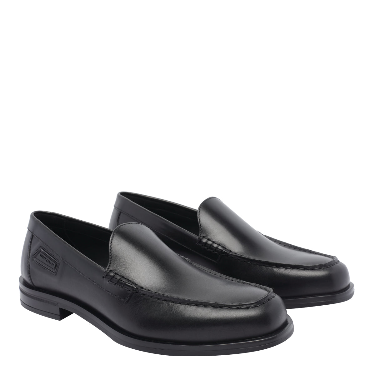 Stuart Weitzman Flat Shoes Black Calf Leather/rubber Sole