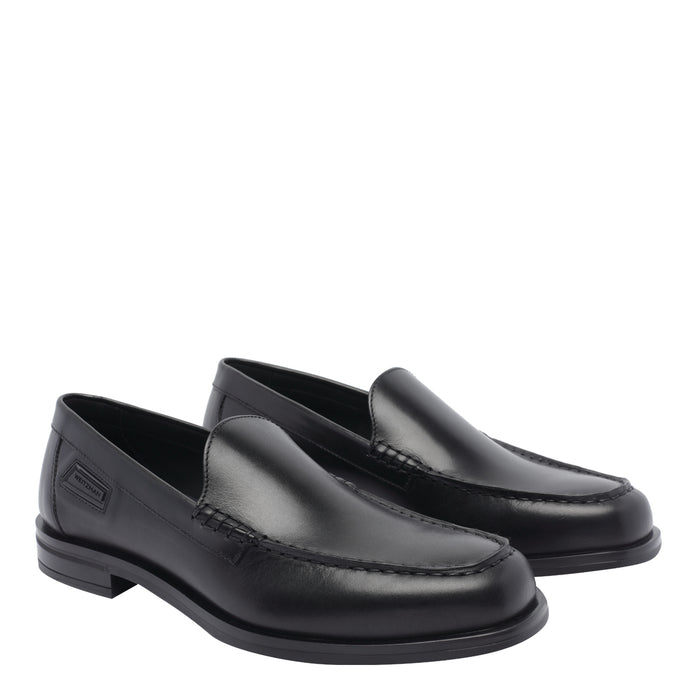 Stuart Weitzman Flat Shoes Black Calf Leather/rubber Sole
