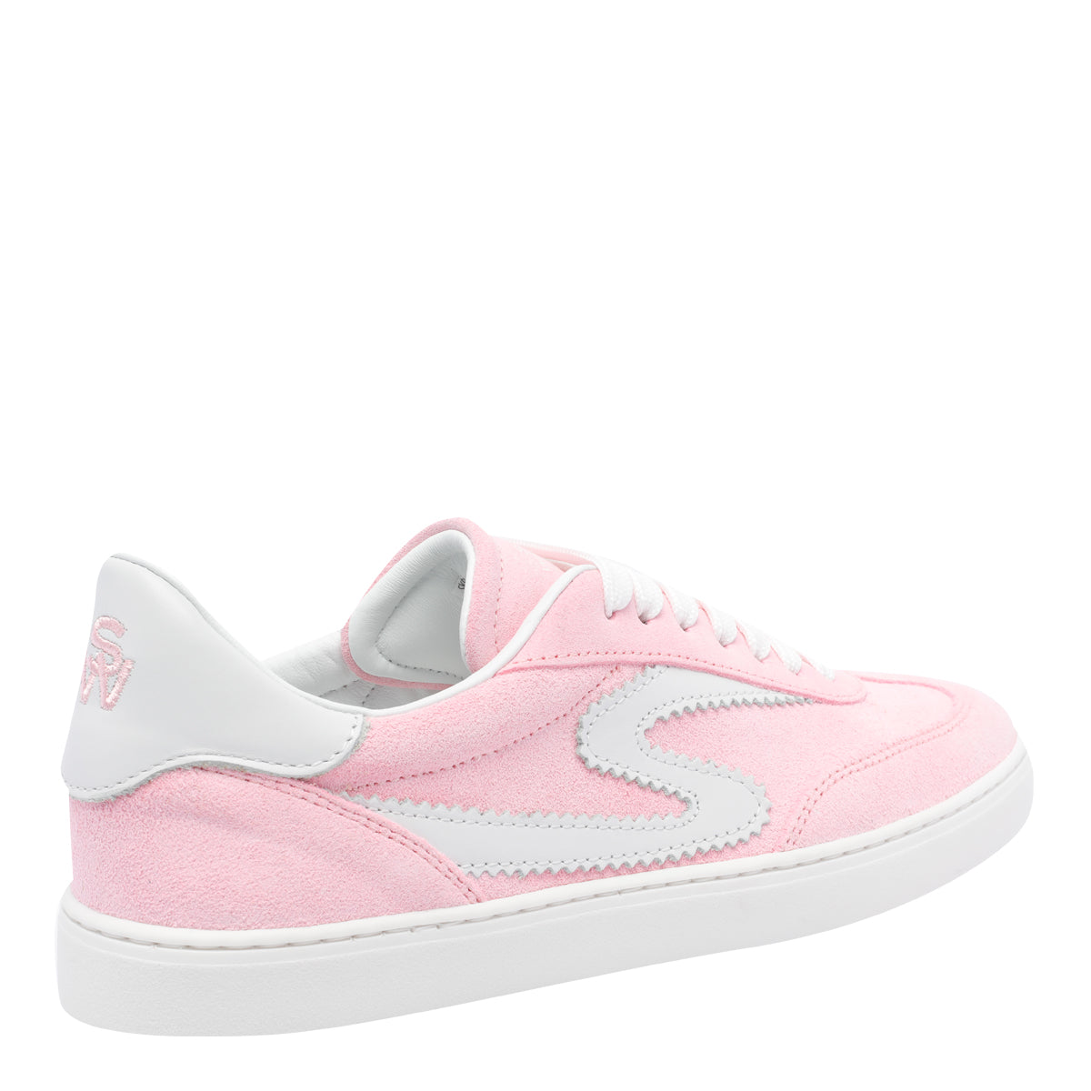 Stuart Weitzman Sneakers Pink Marshmallow/white Suede Leather/rubber Sole