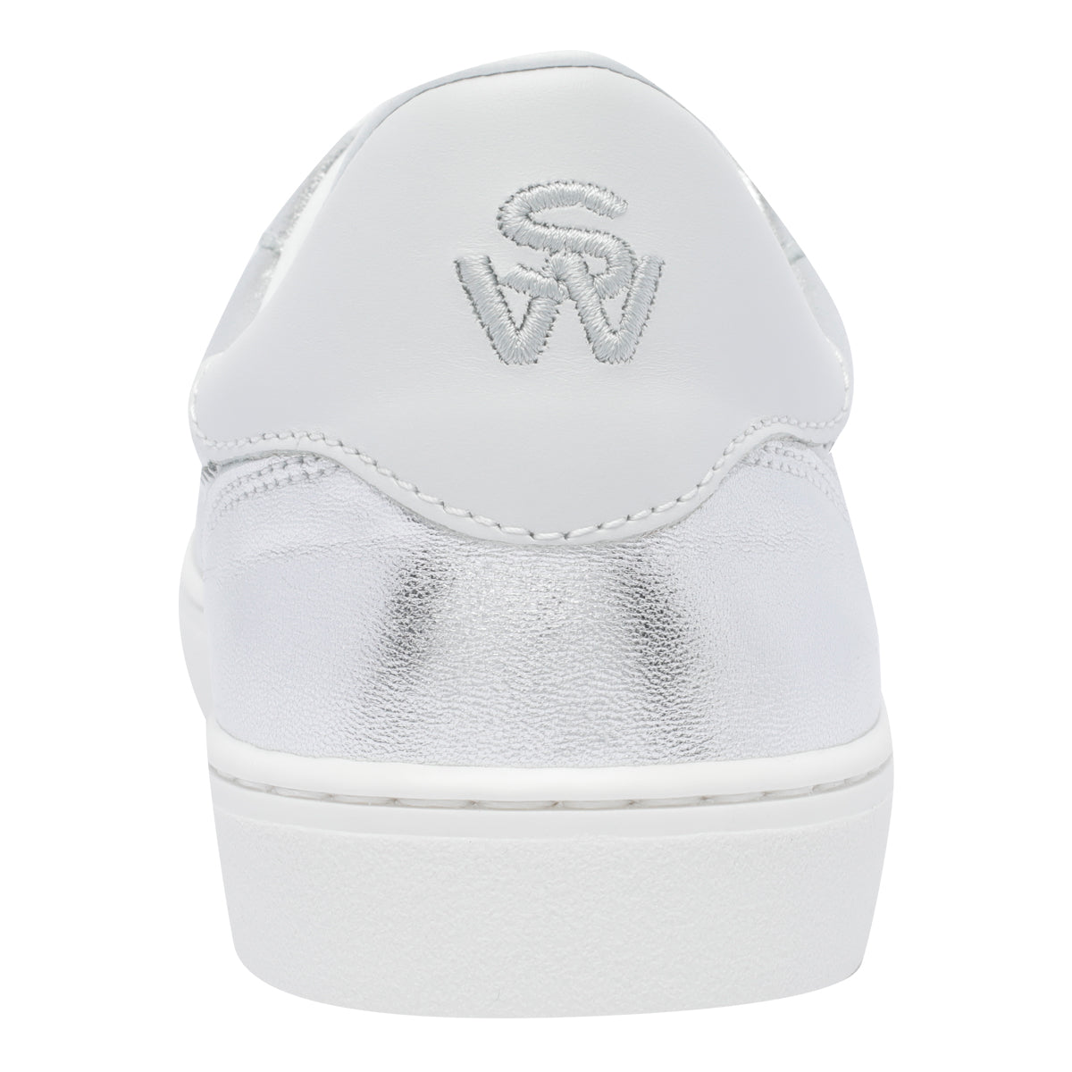 Stuart Weitzman Sneakers Silver Calf Leather/rubber Sole