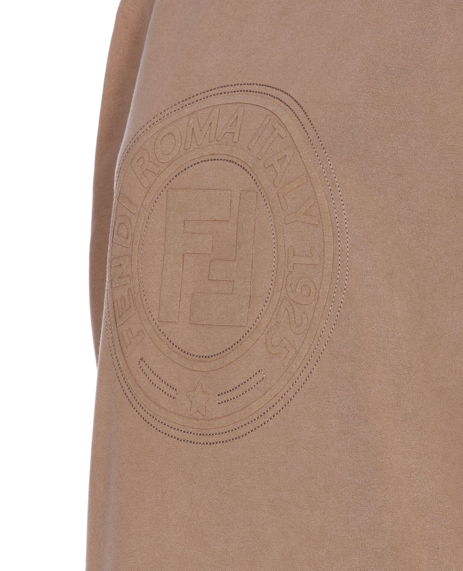 Fendi Sweaters Beige Cotton