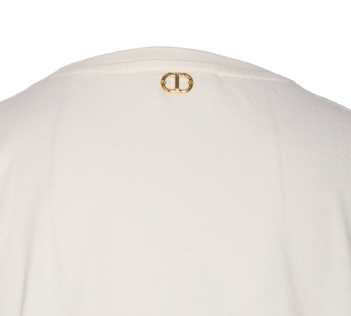 Twin-Set T-Shirts And Polos White Cotton
