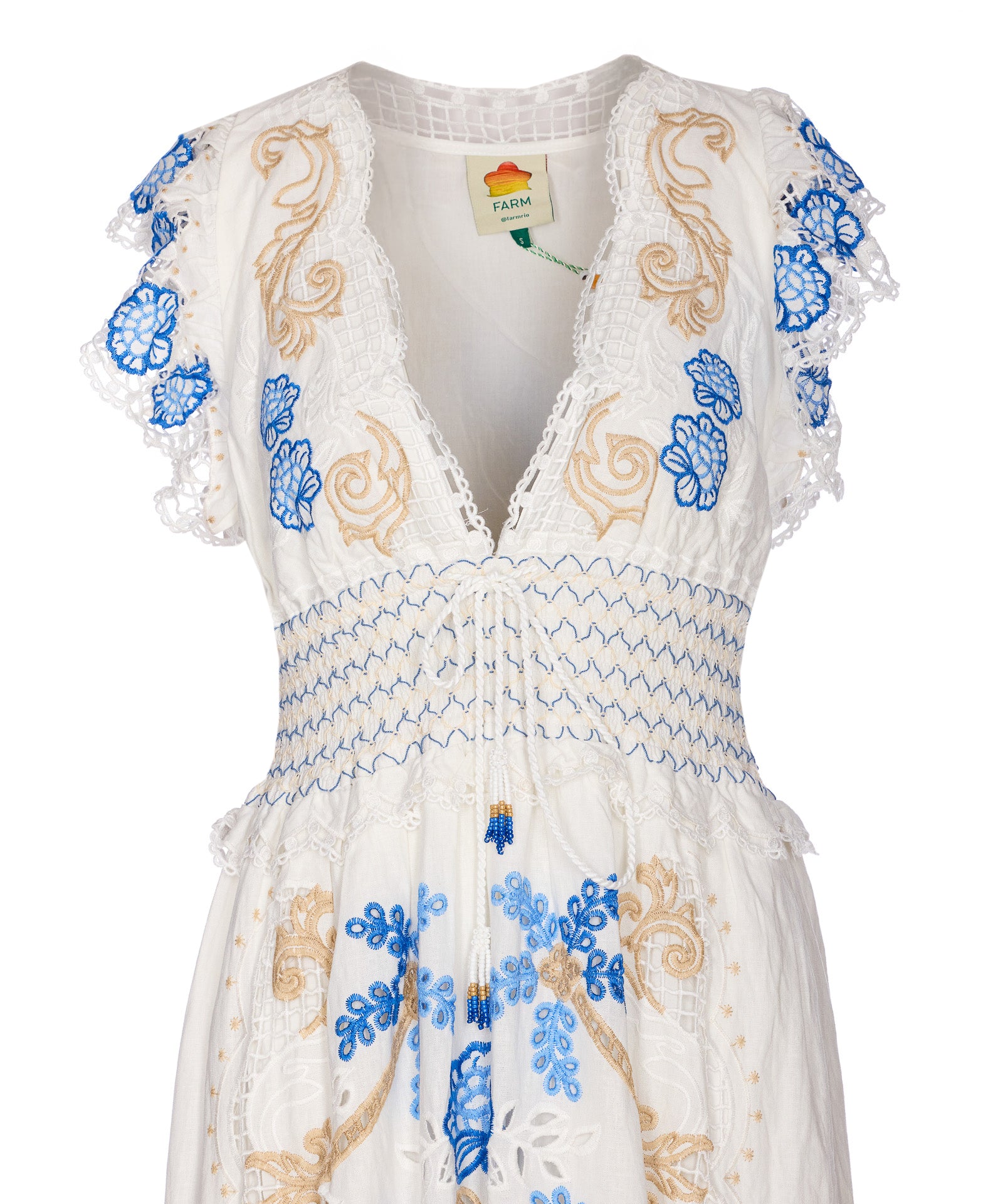 Farm Rio Dresses White Viscose