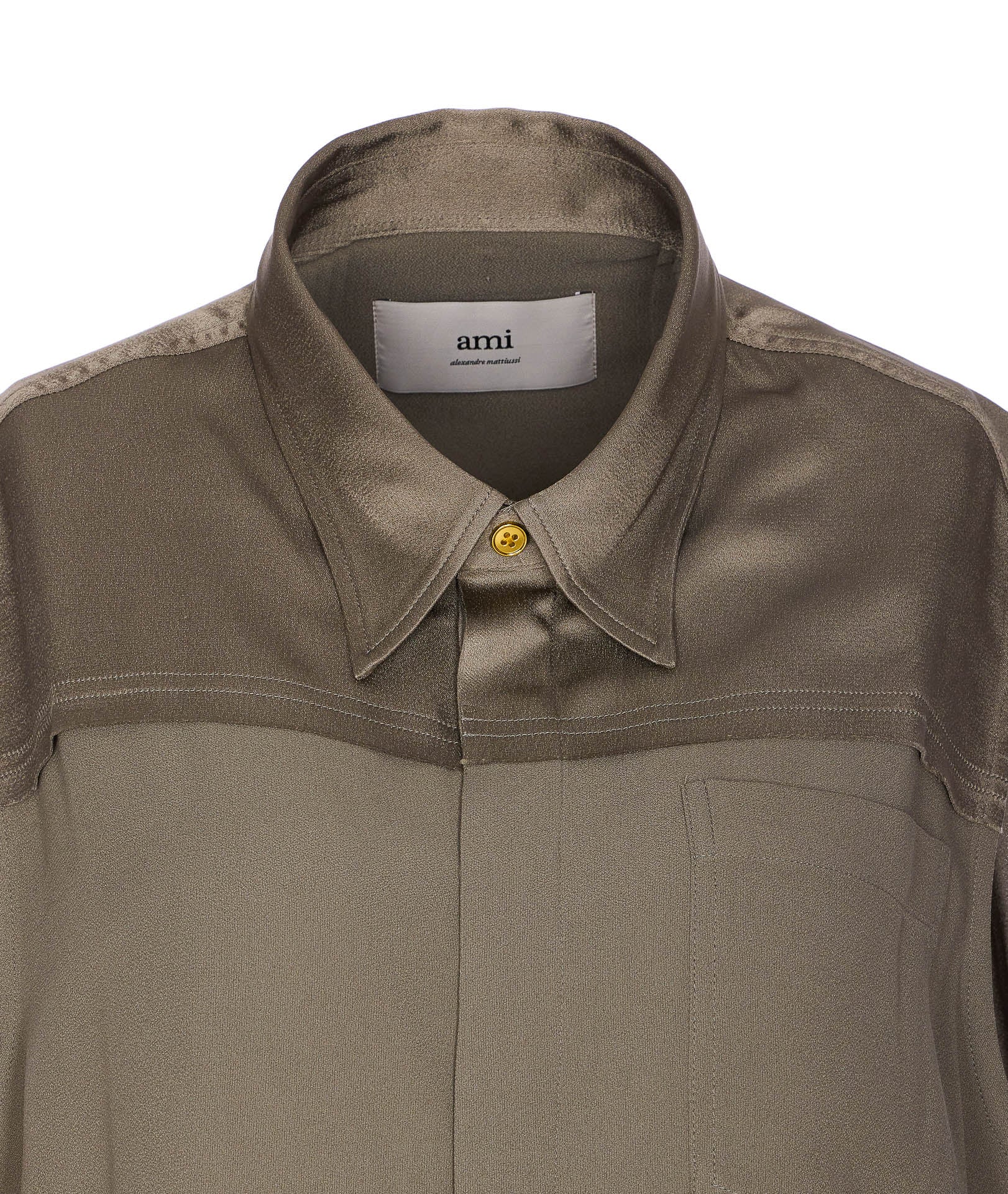 Ami Alexandre Matiussi Shirts Green Acetate