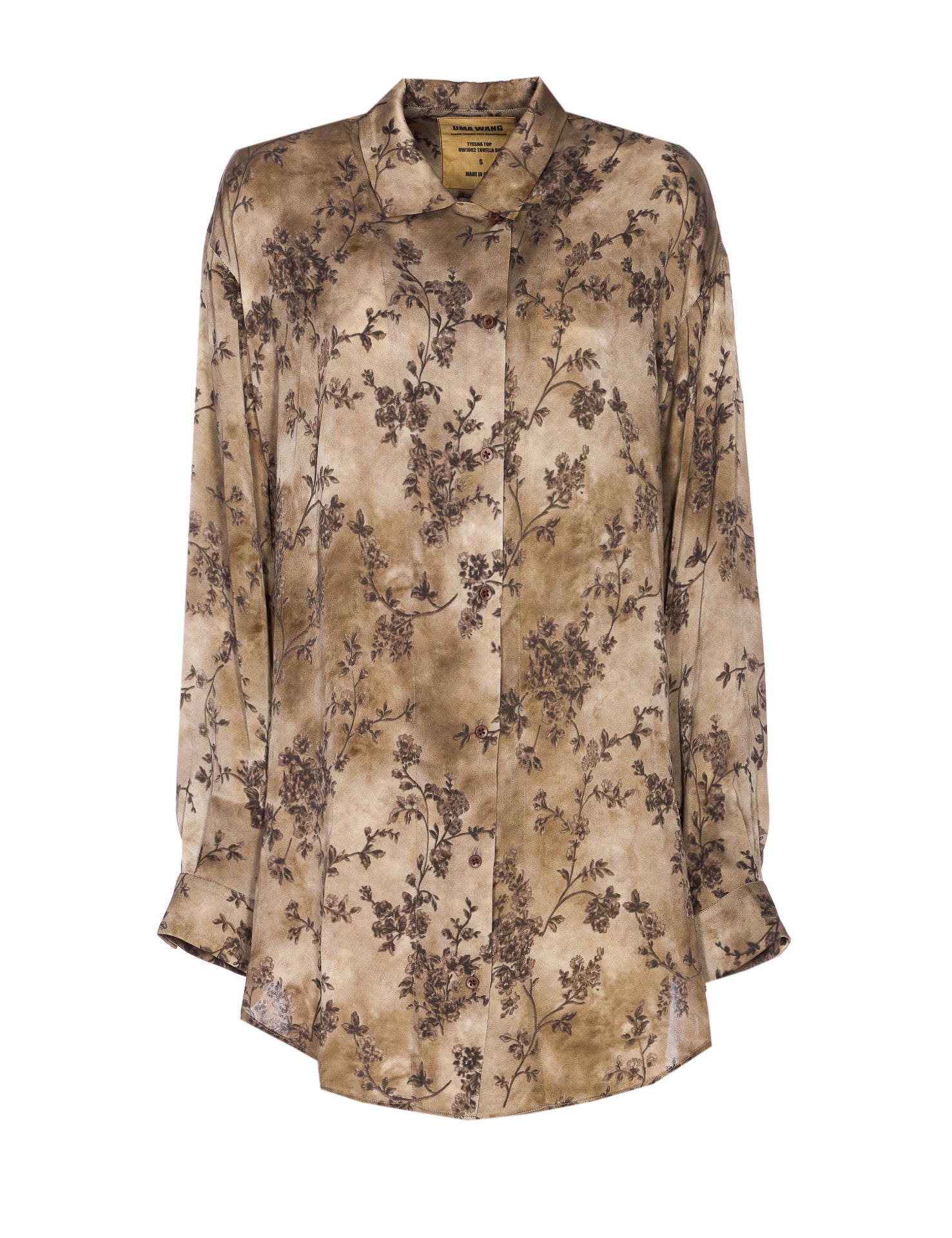 Uma Wang Top Brown Silk