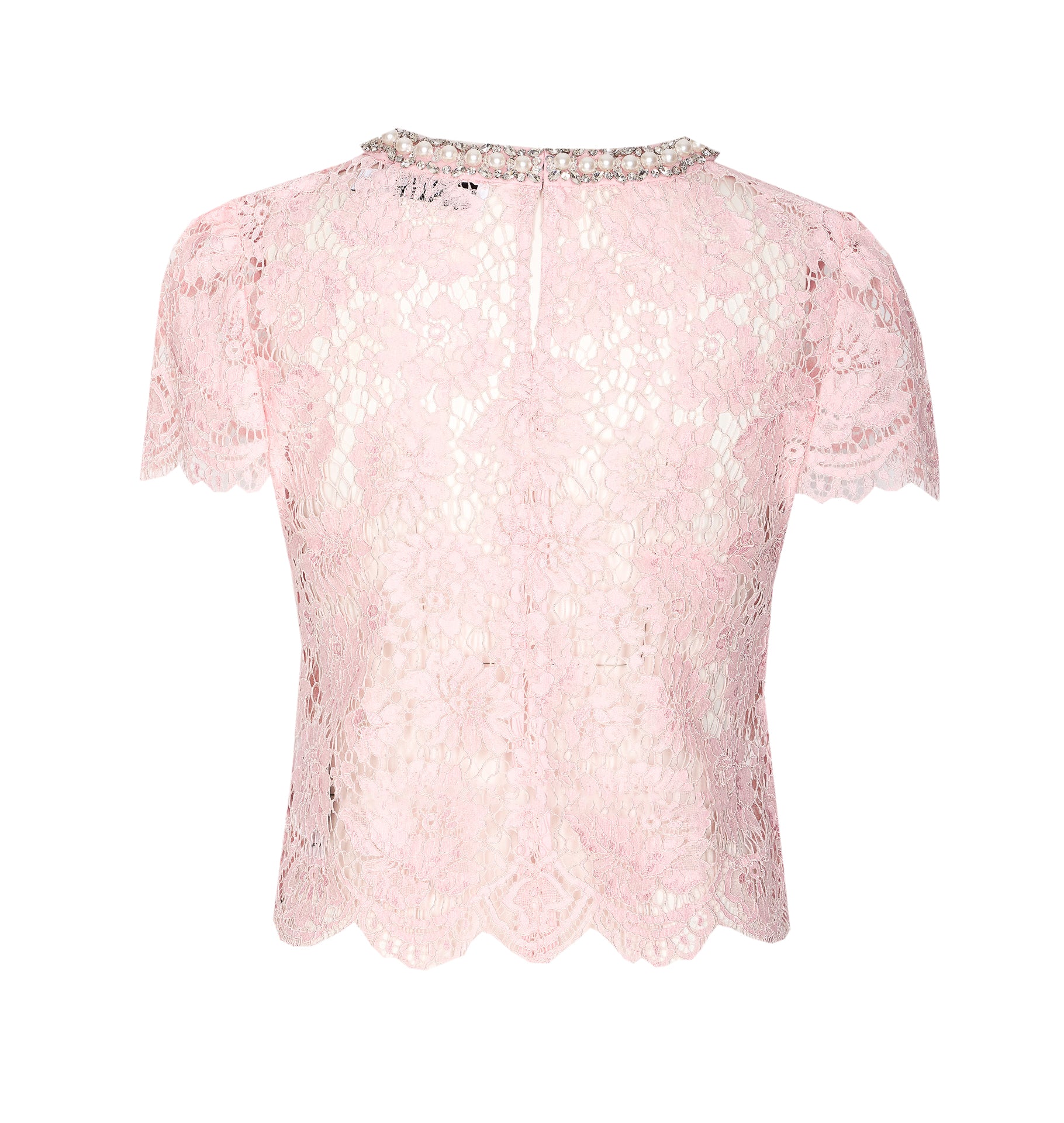 Self Portrait Top Pink Polyamide