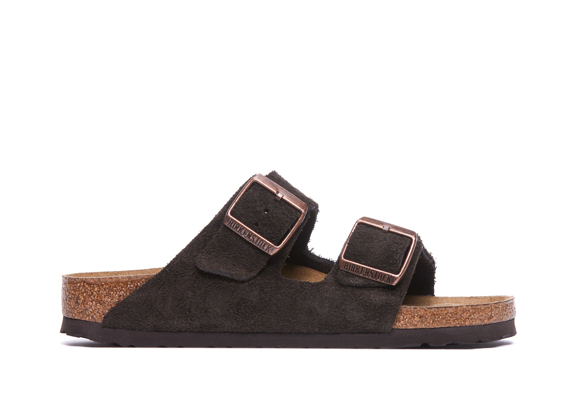Birkenstock Sandals Brown Suede Leather/rubber Sole
