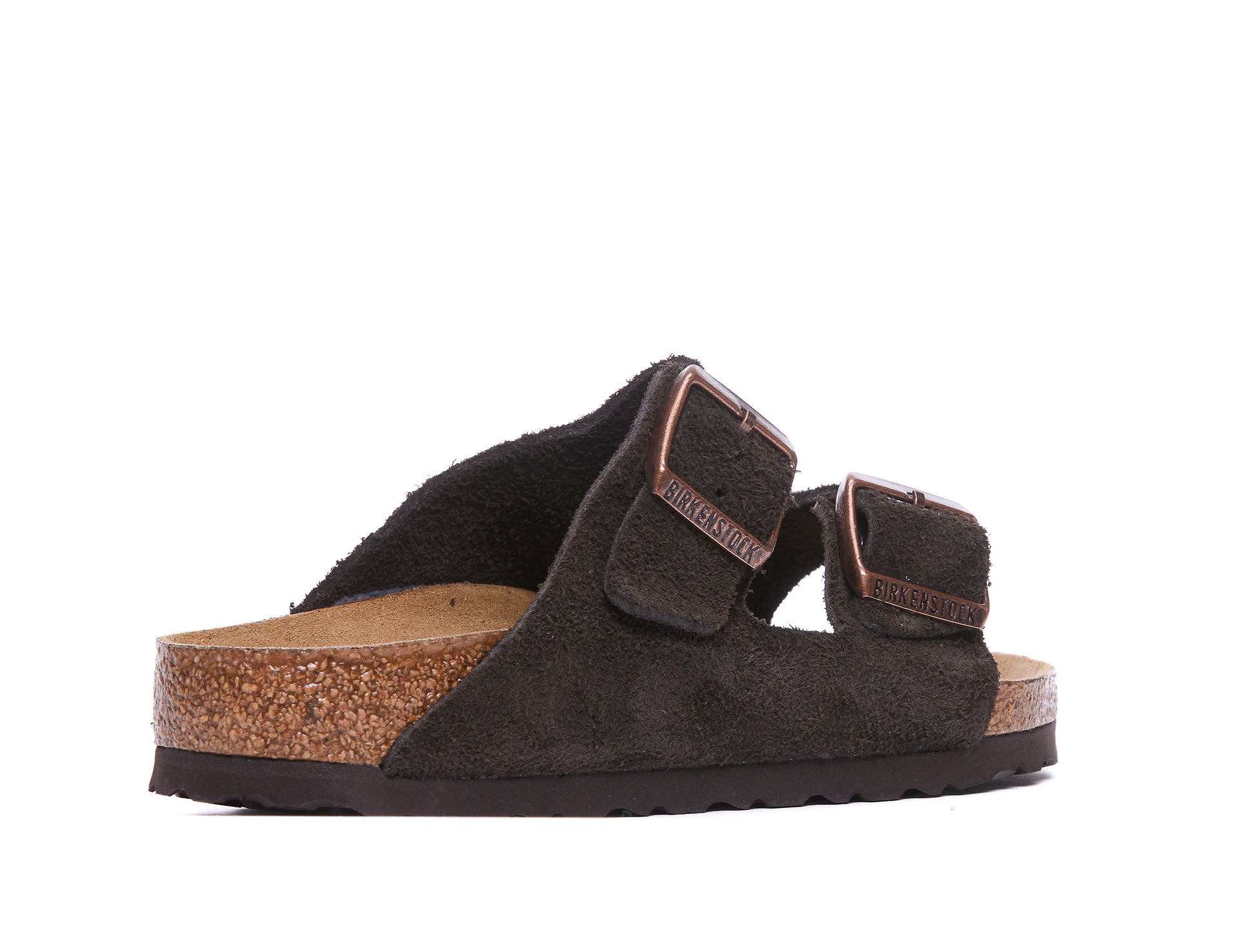 Birkenstock Sandals Brown Suede Leather/rubber Sole