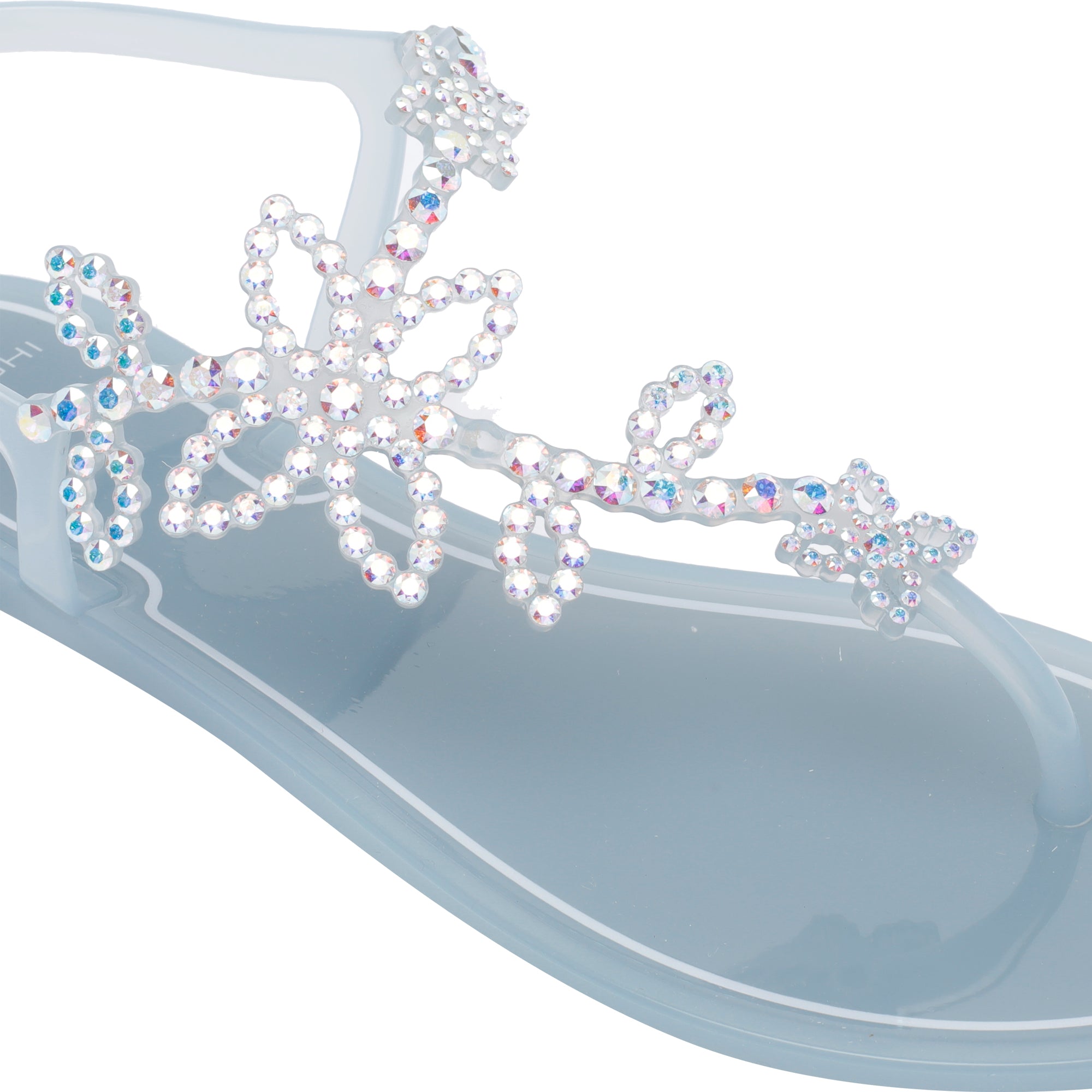 Menghi Sandals Blue Rubber/ruber Sole