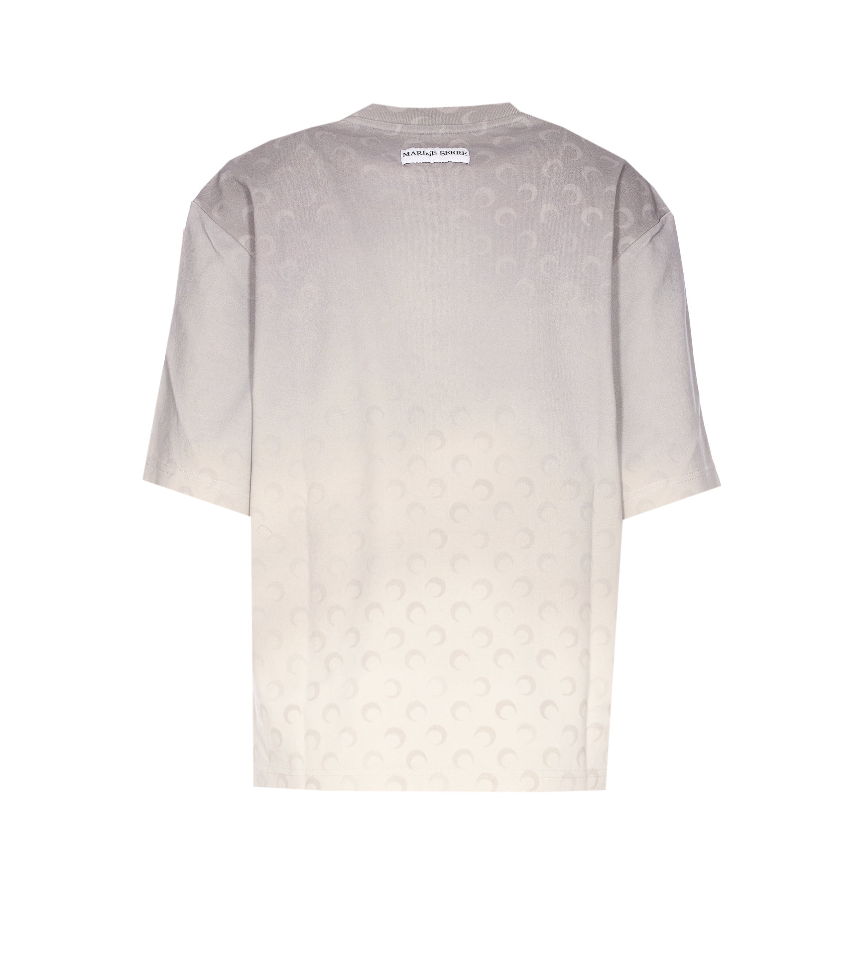 Marine Serre T-Shirts And Polos Grey Organic Cotton