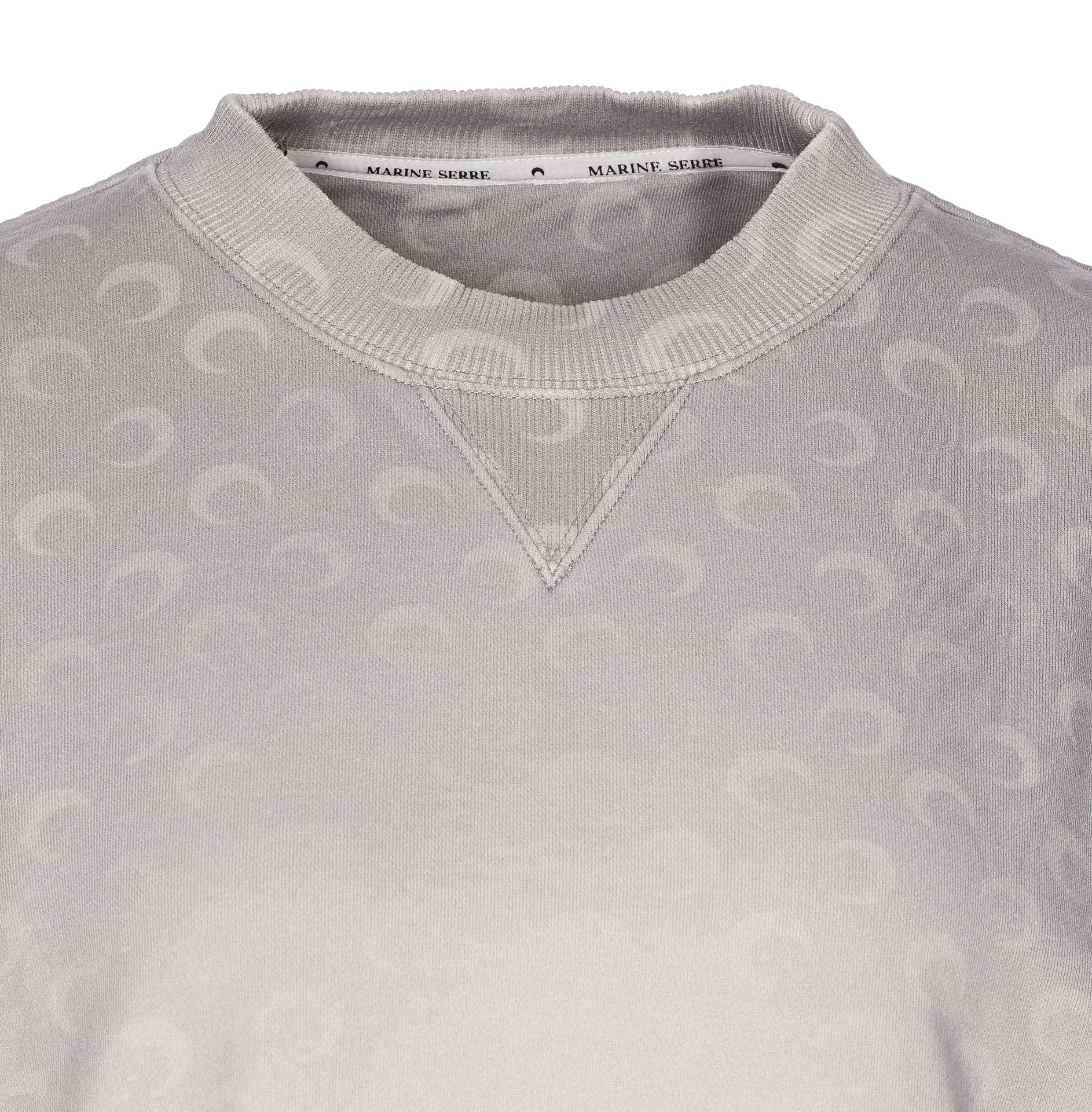 Marine Serre Sweaters Grey Cotton
