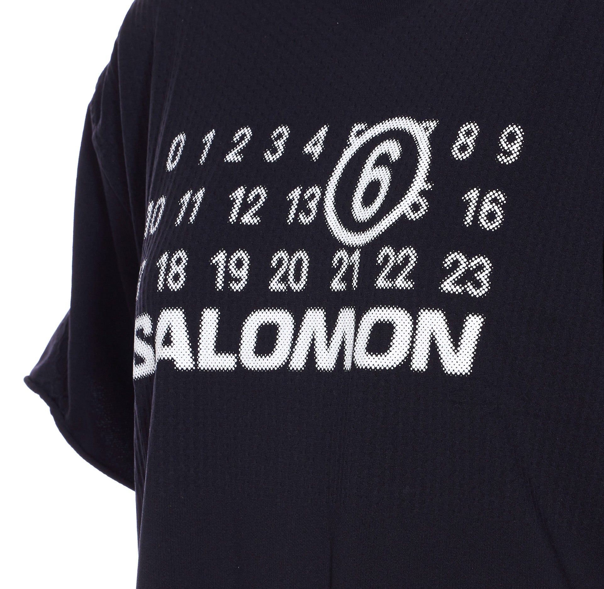 Mm6 Maison Margiela T-Shirts And Polos Black Polyamide
