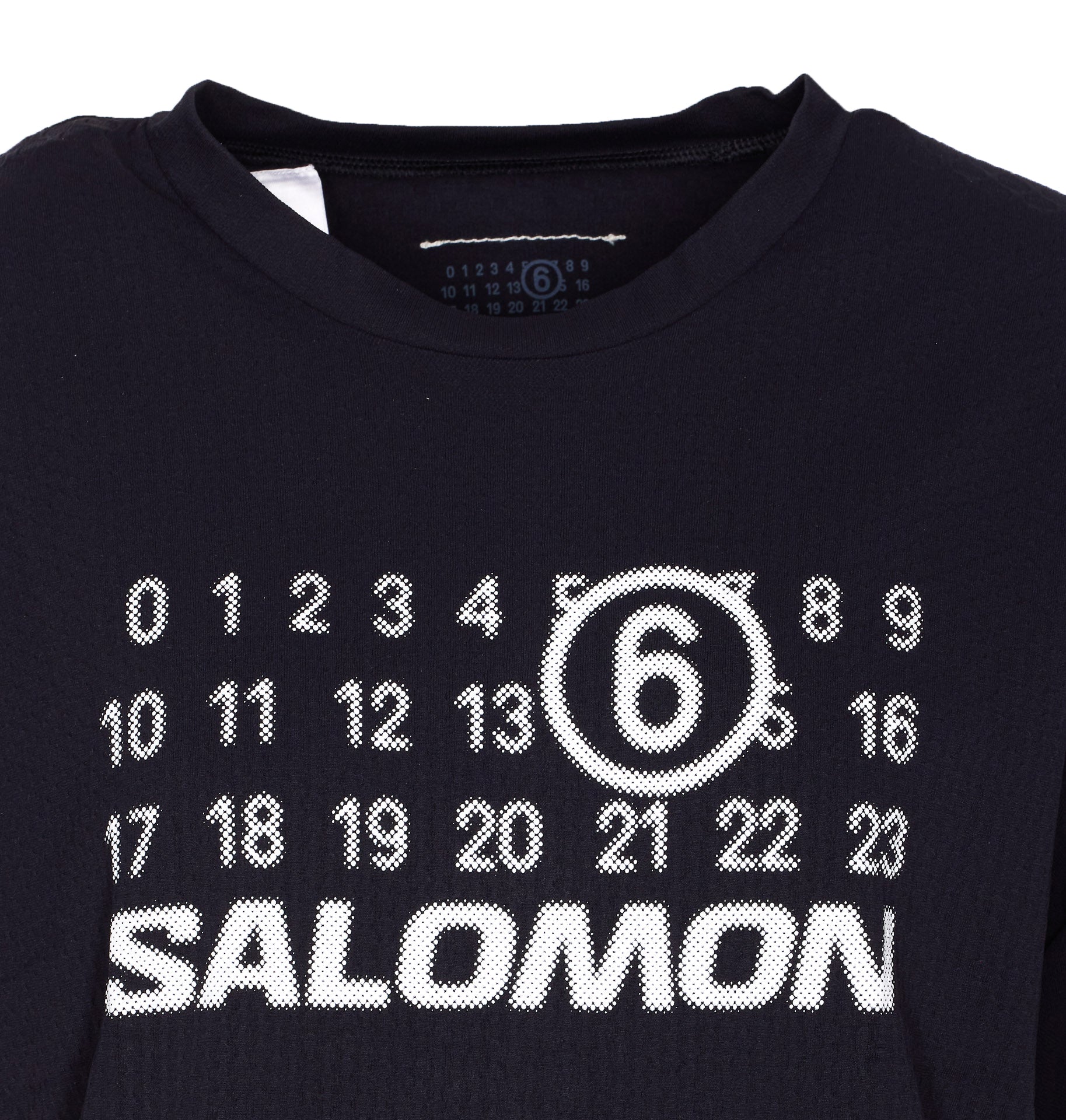 Mm6 Maison Margiela T-Shirts And Polos Black Polyamide