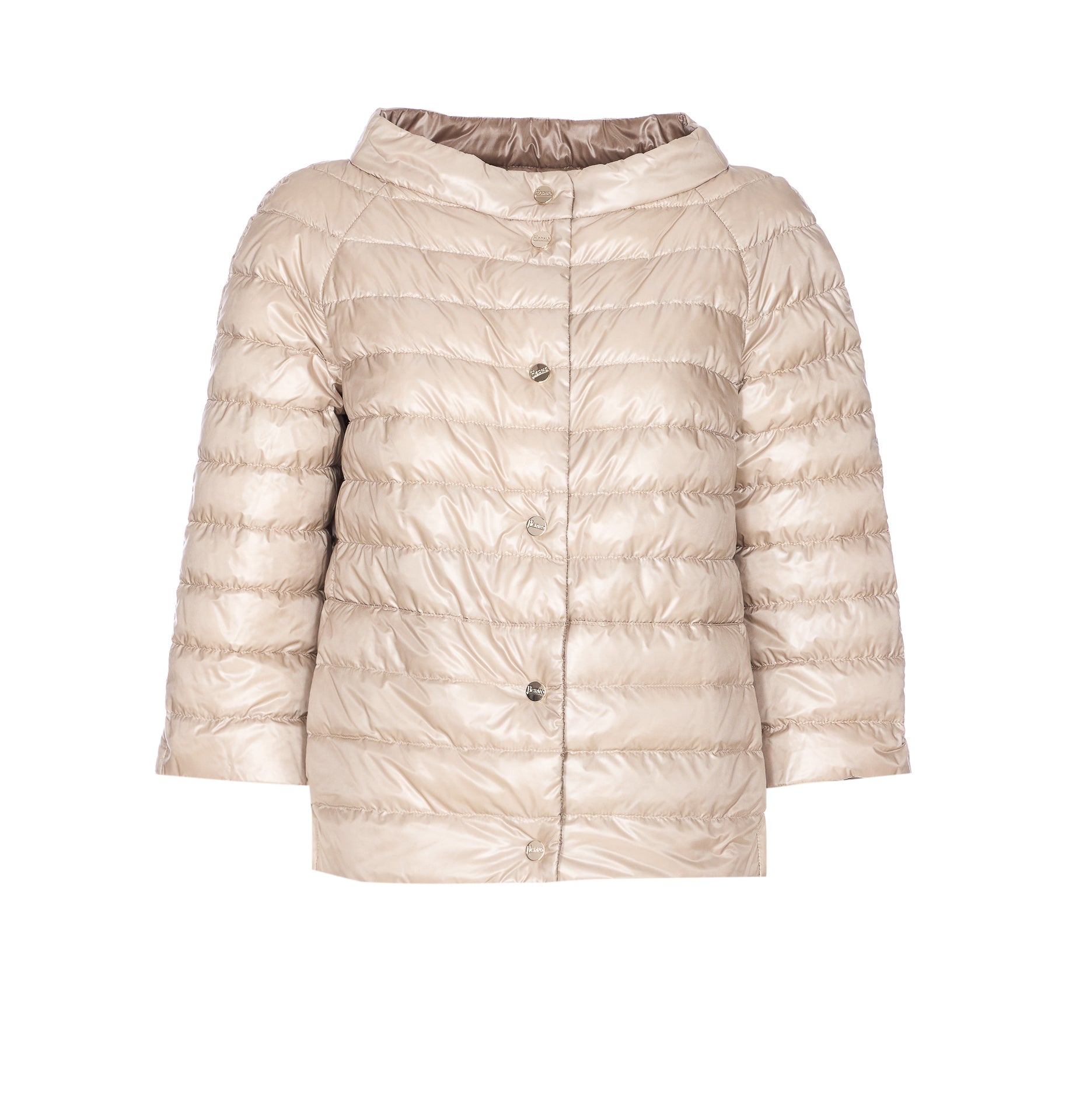 Herno Coats Beige Polyamide