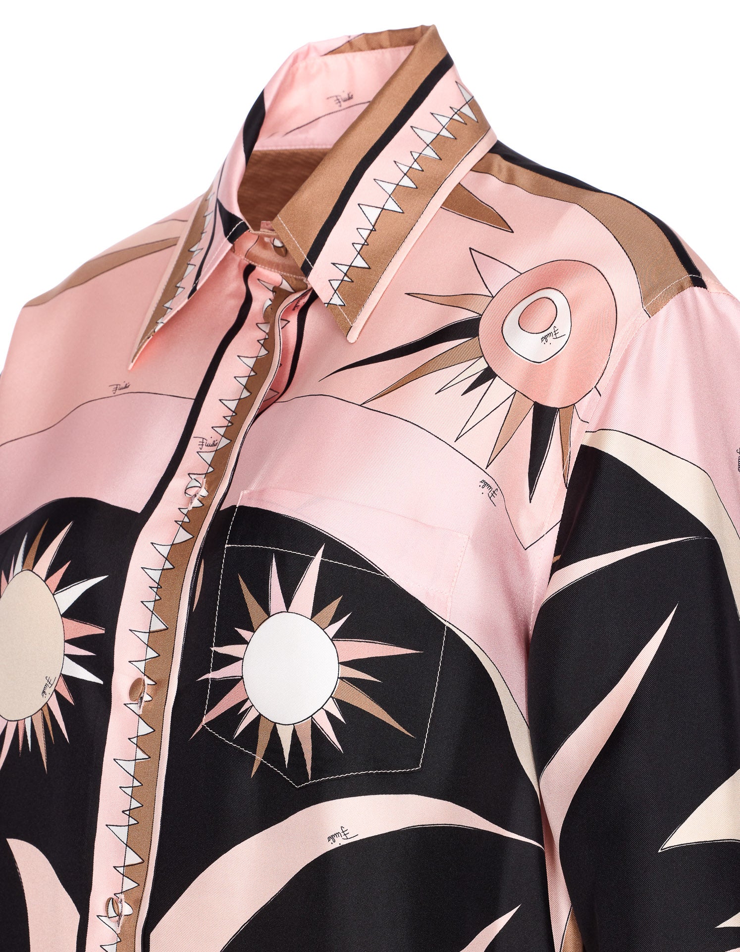 Emilio Pucci Shirts Pink Silk
