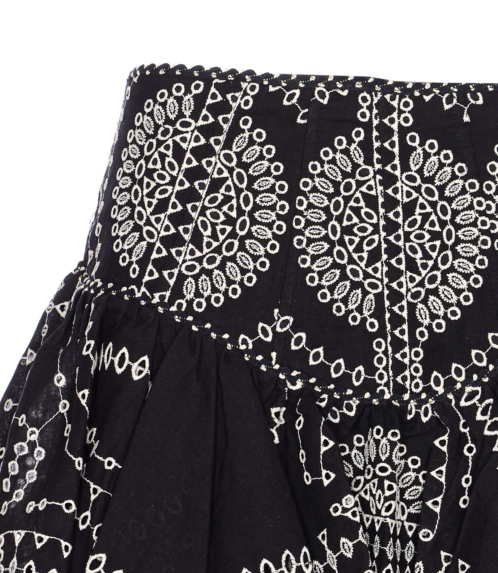 Charoruiz Skirts Black Cotton