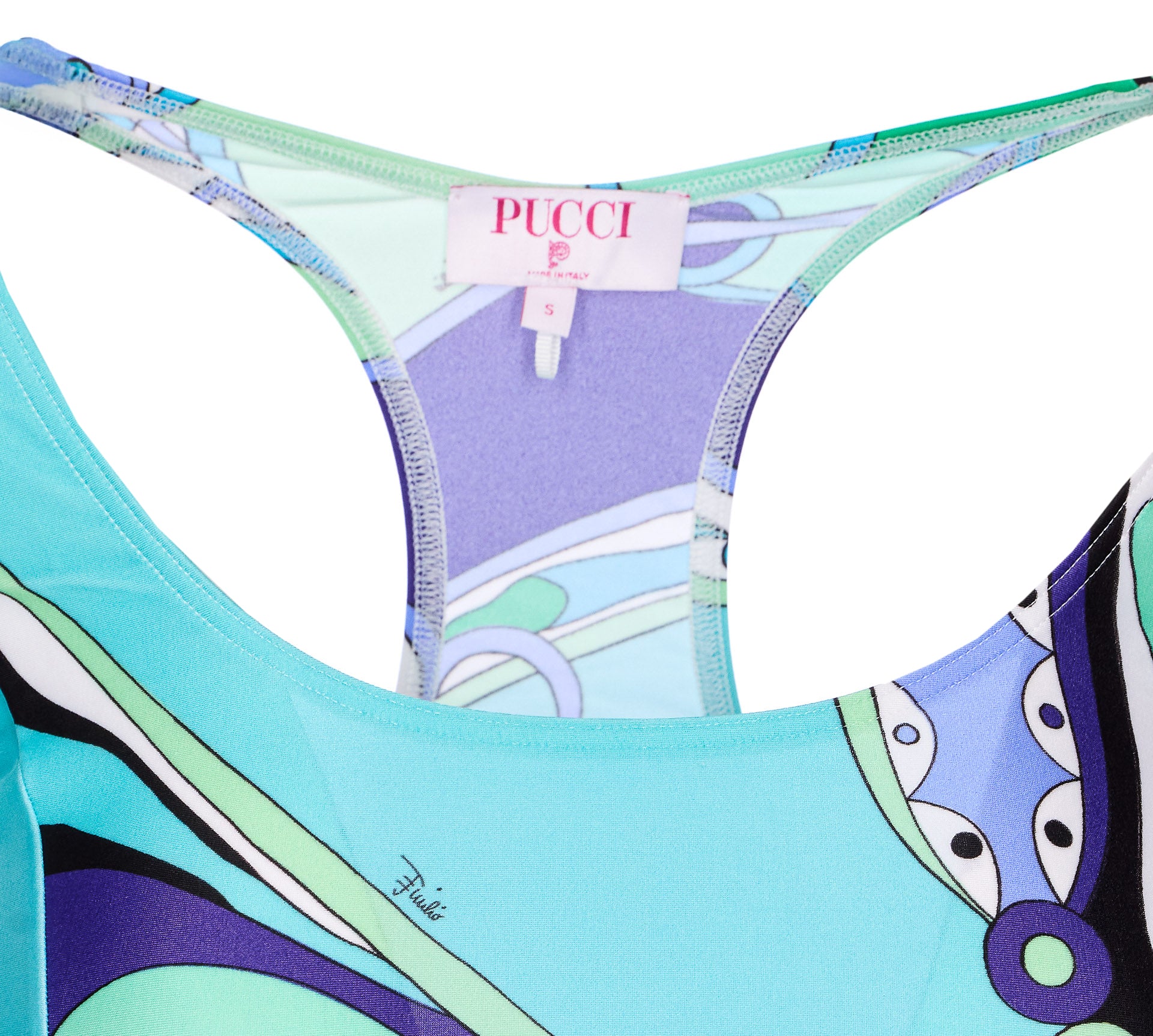 Emilio Pucci Top Multicolour Polyamide