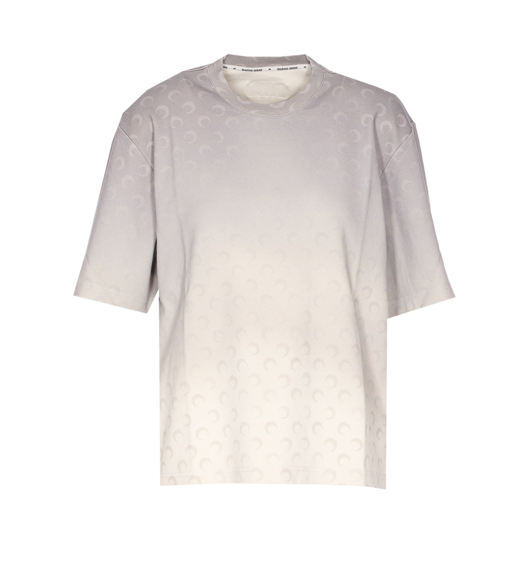 Marine Serre T-Shirts And Polos Grey Organic Cotton