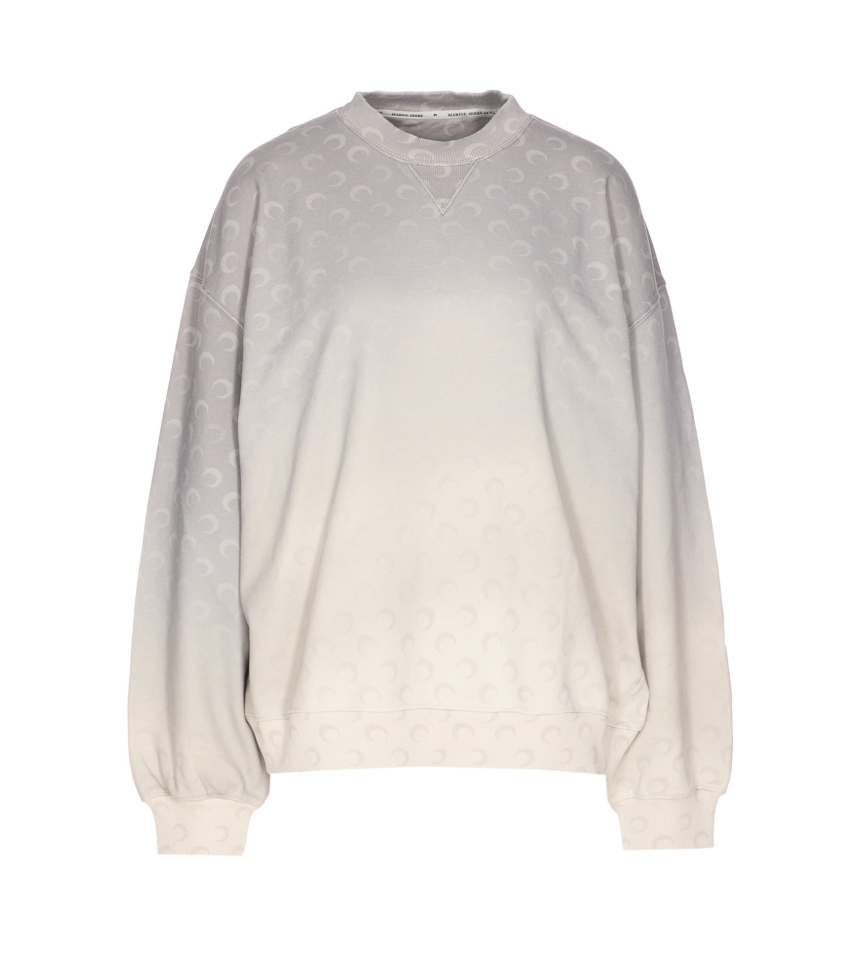 Marine Serre Sweaters Grey Cotton