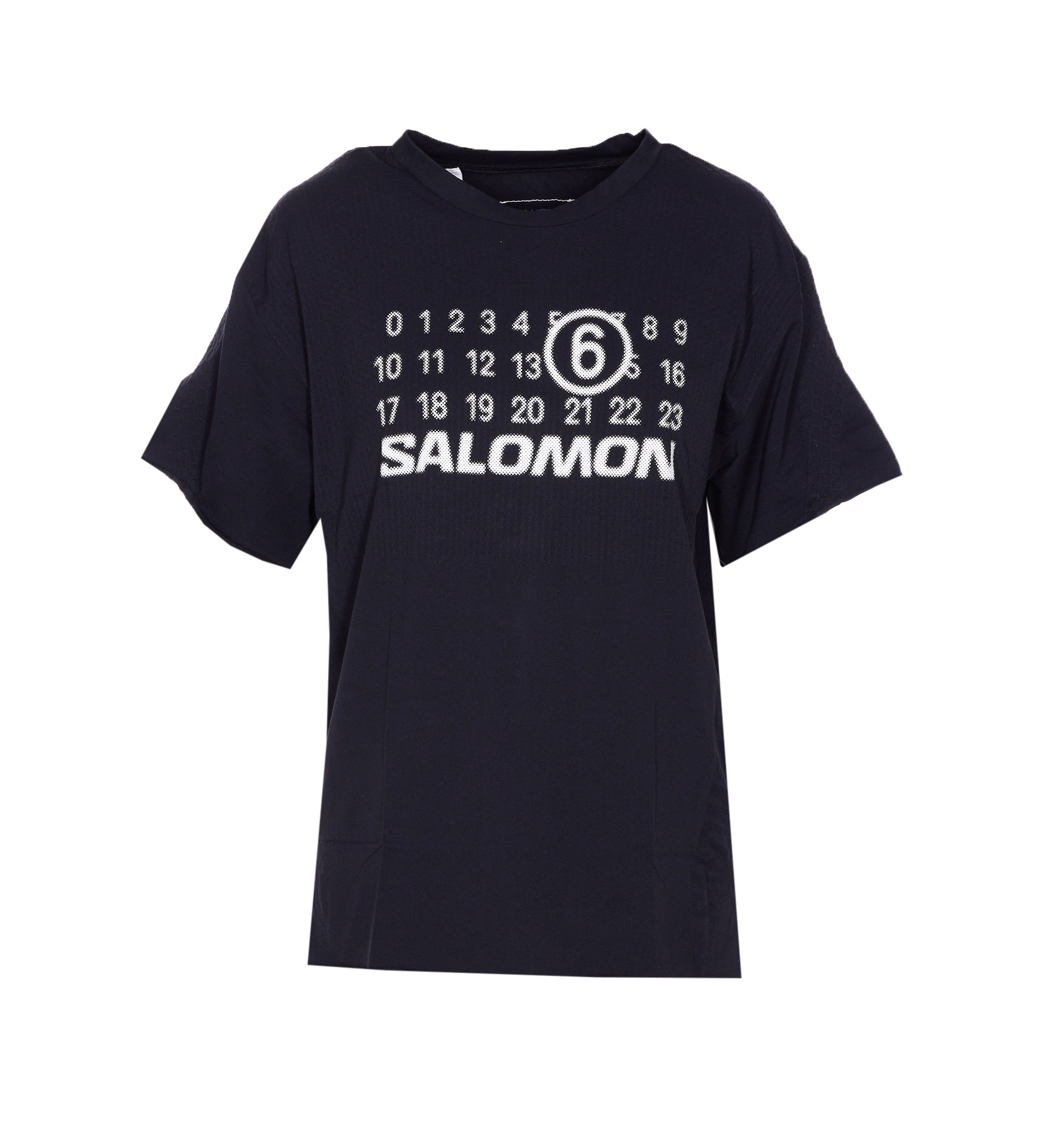 Mm6 Maison Margiela T-Shirts And Polos Black Polyamide