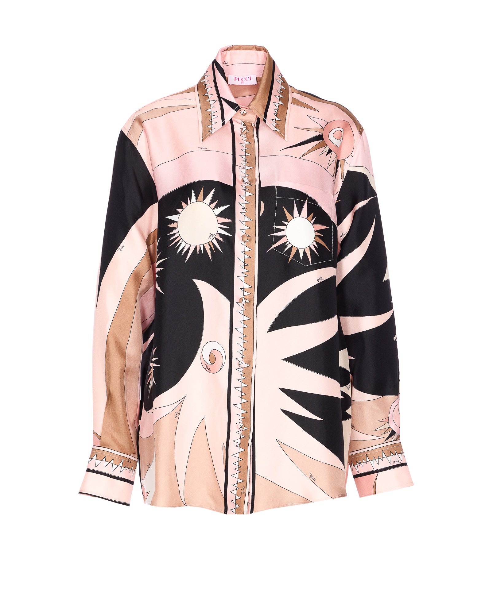 Emilio Pucci Shirts Pink Silk