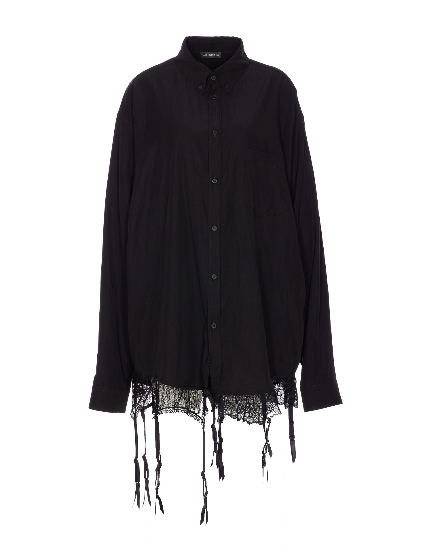 Balenciaga Shirts Black Lyocell