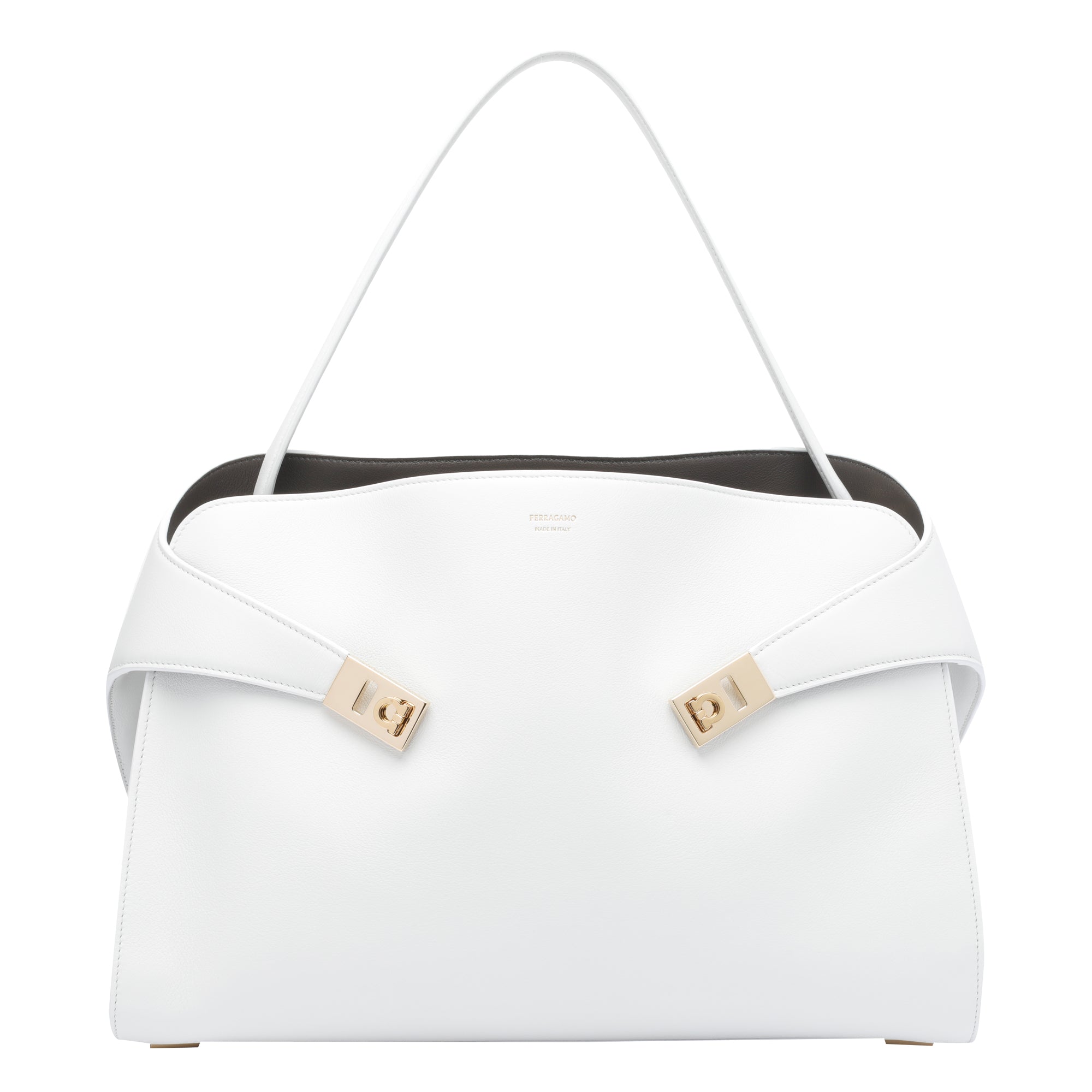 Ferragamo Bags White Calf Leather