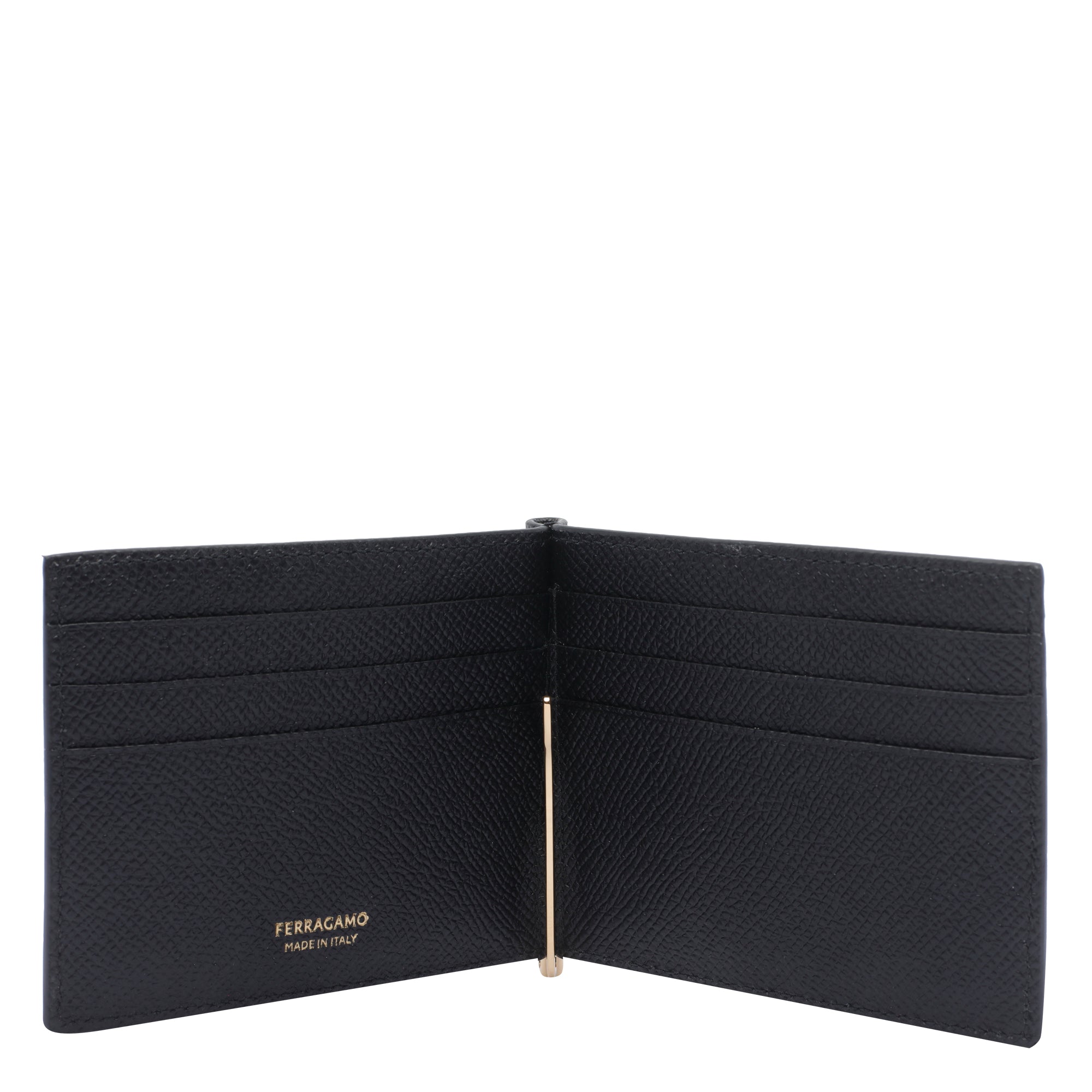 Ferragamo Wallets Black Calf Leather
