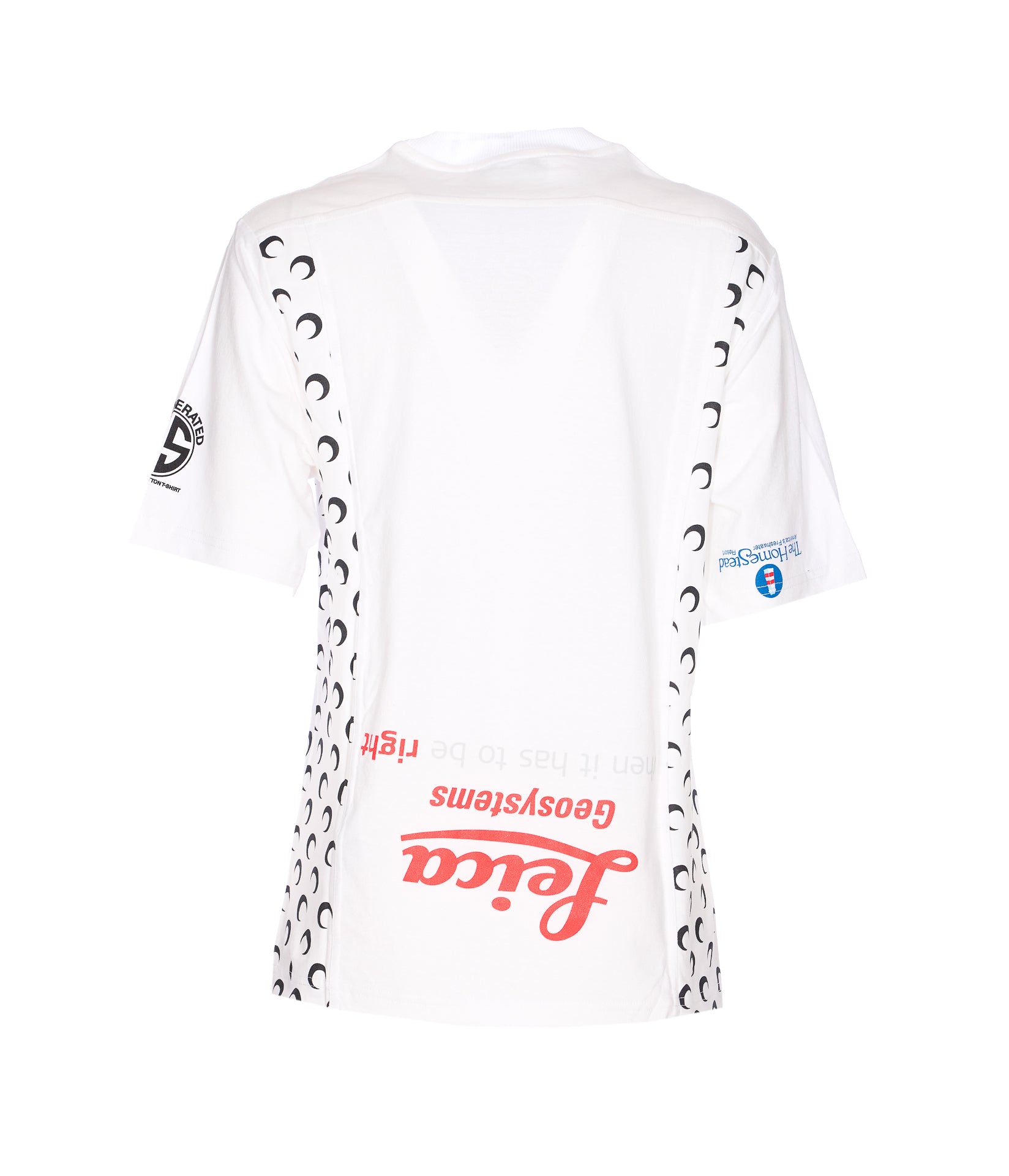 Marine Serre T-Shirts And Polos White Cotton