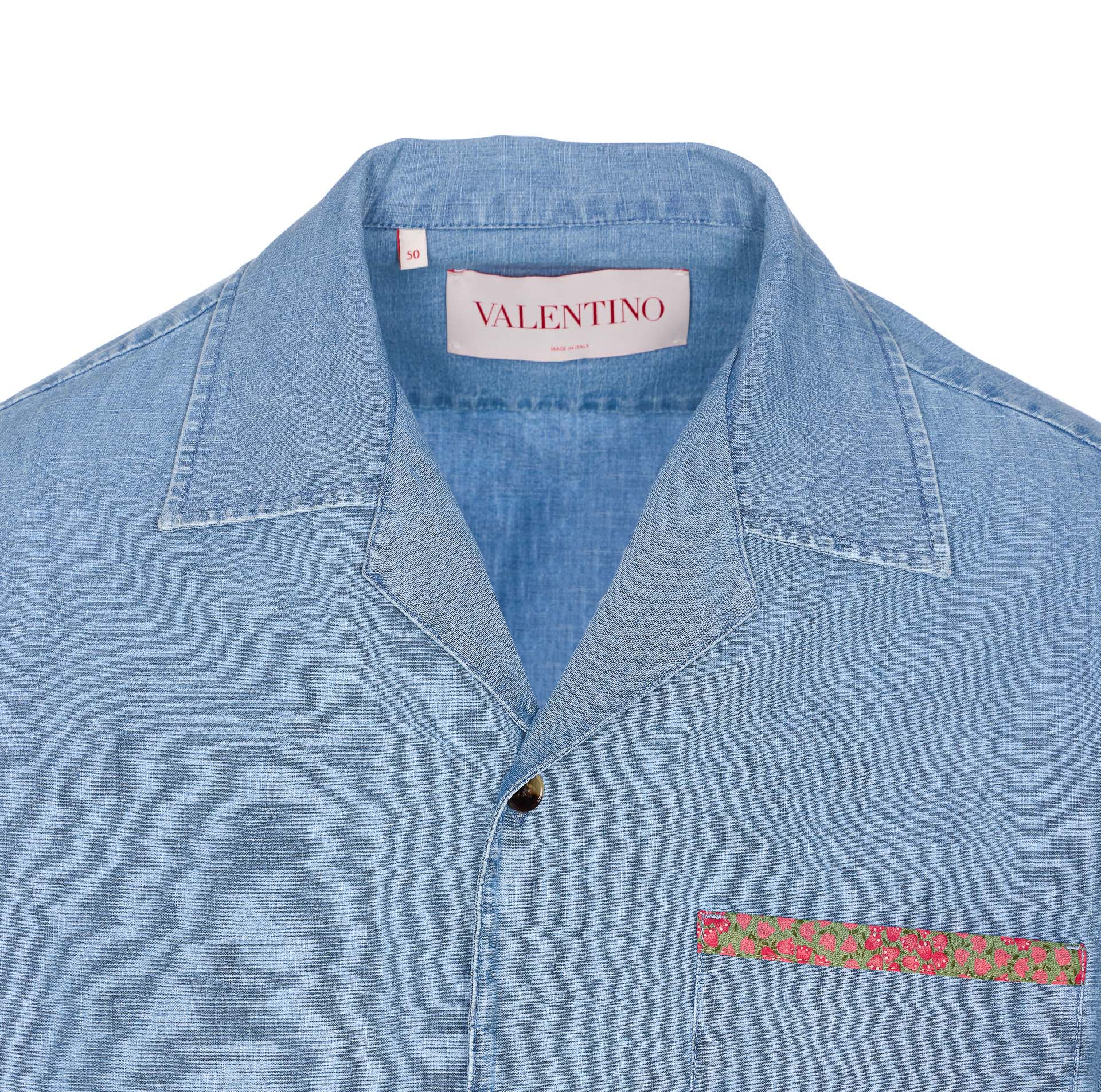 Valentino Garavani Shirts Blue Cotton