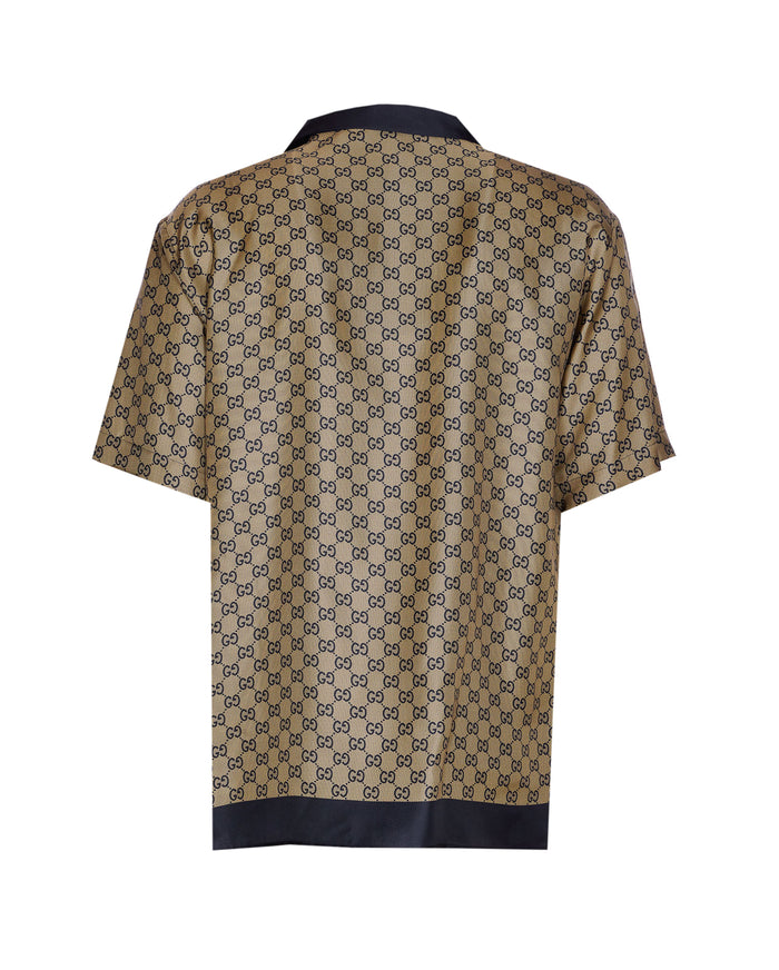 Gucci Shirts Brown Silk