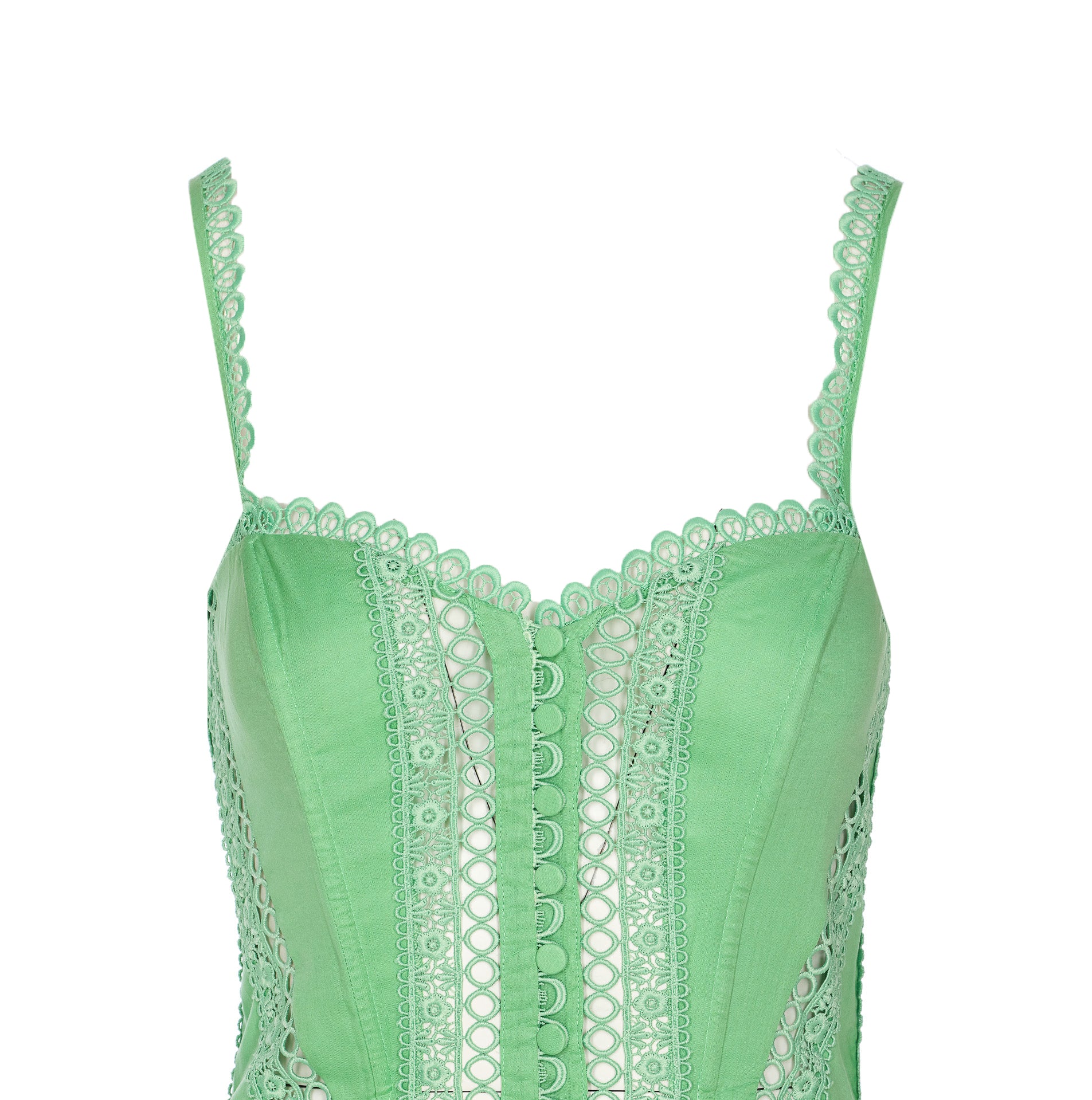 Charoruiz Dresses Green Cotton