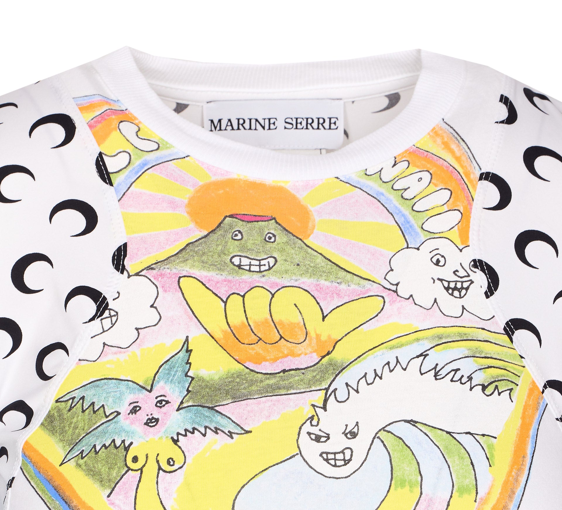 Marine Serre T-Shirts And Polos White Cotton