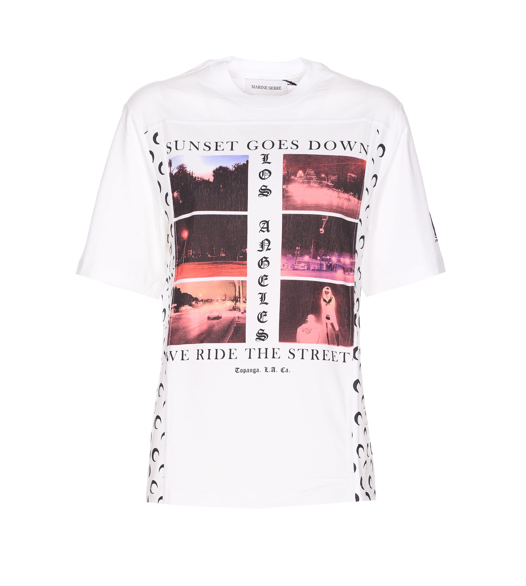 Marine Serre T-Shirts And Polos White Cotton