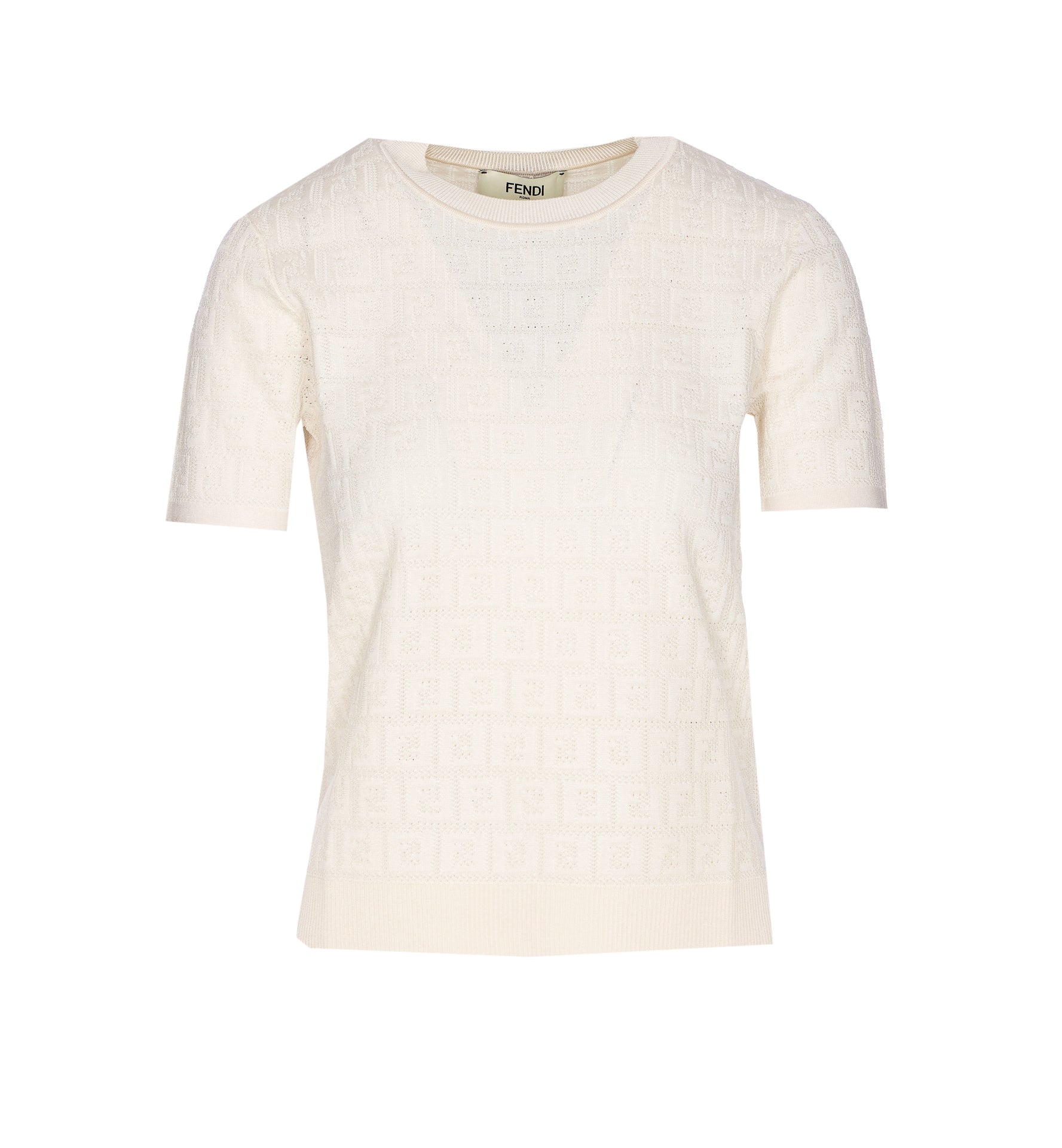 Fendi T-Shirts And Polos White Cotton