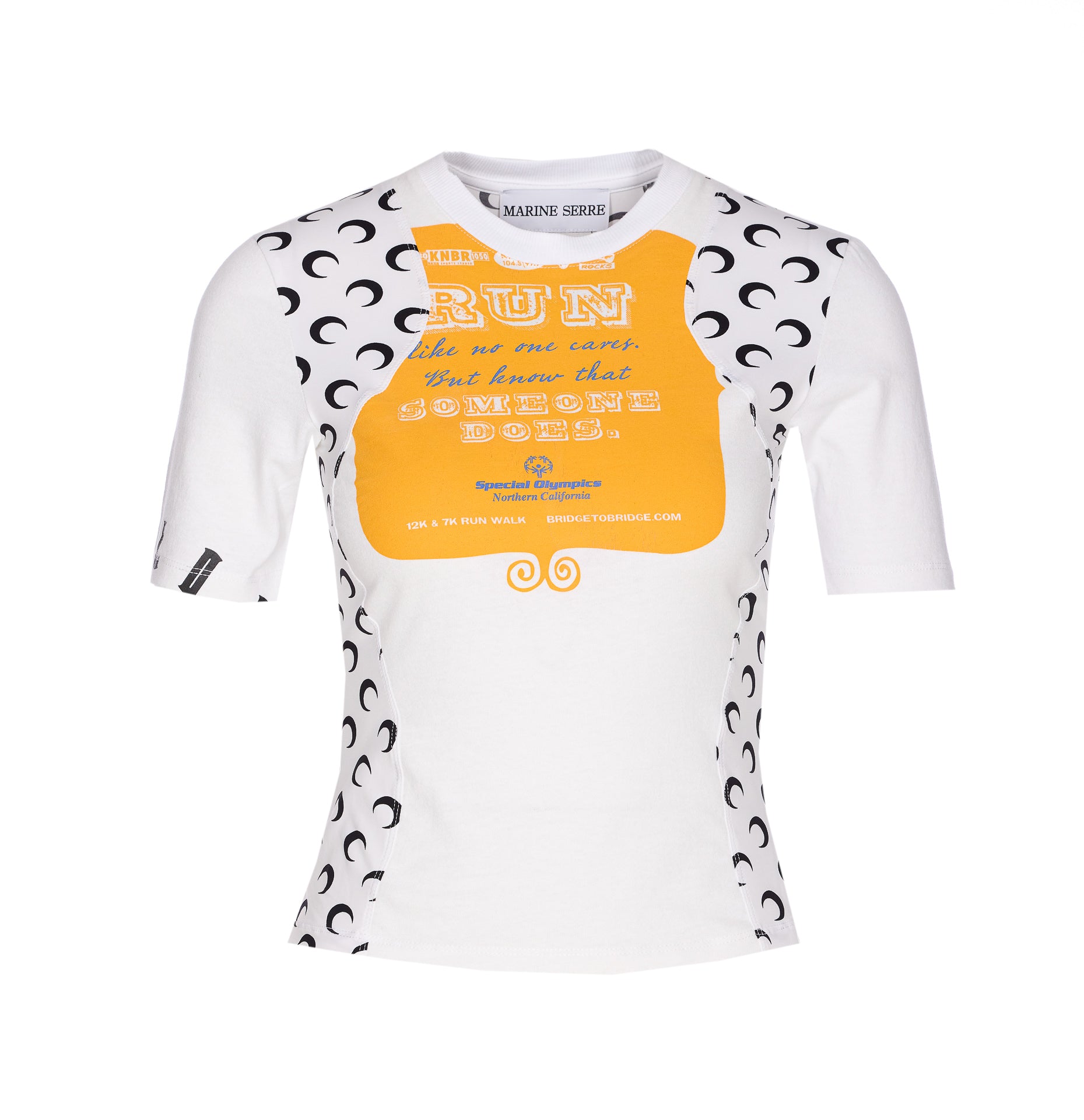 Marine Serre T-Shirts And Polos White Cotton