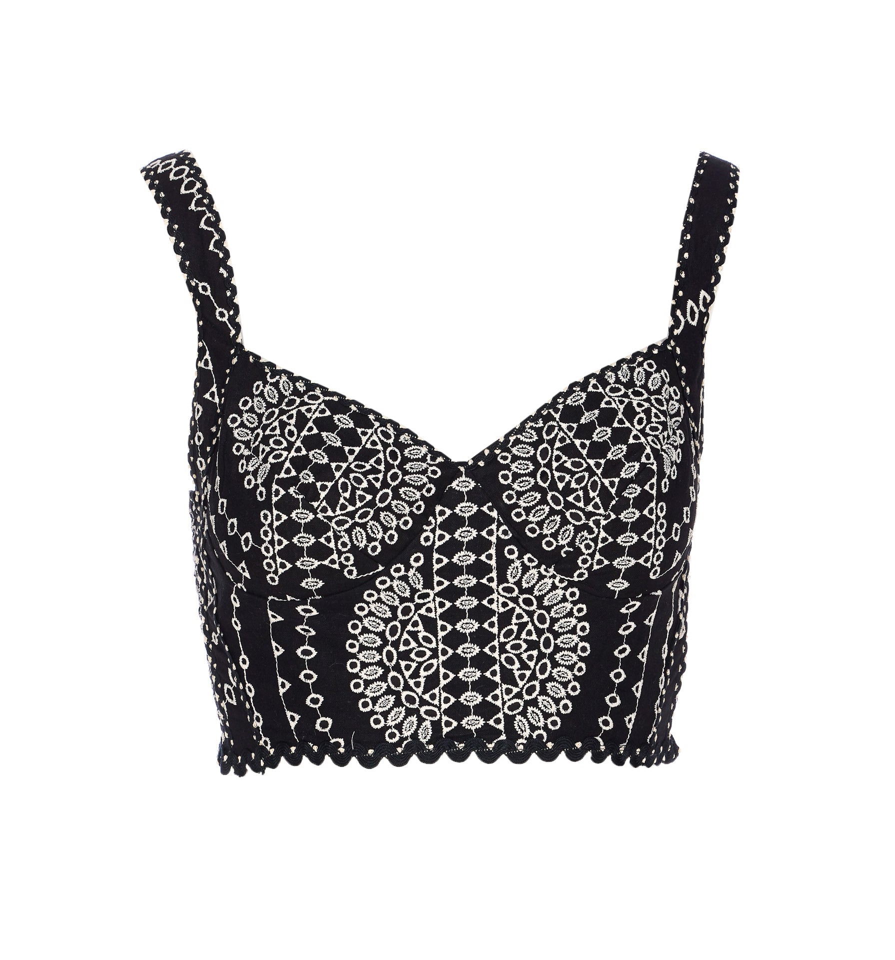 Charoruiz Top Black Cotton