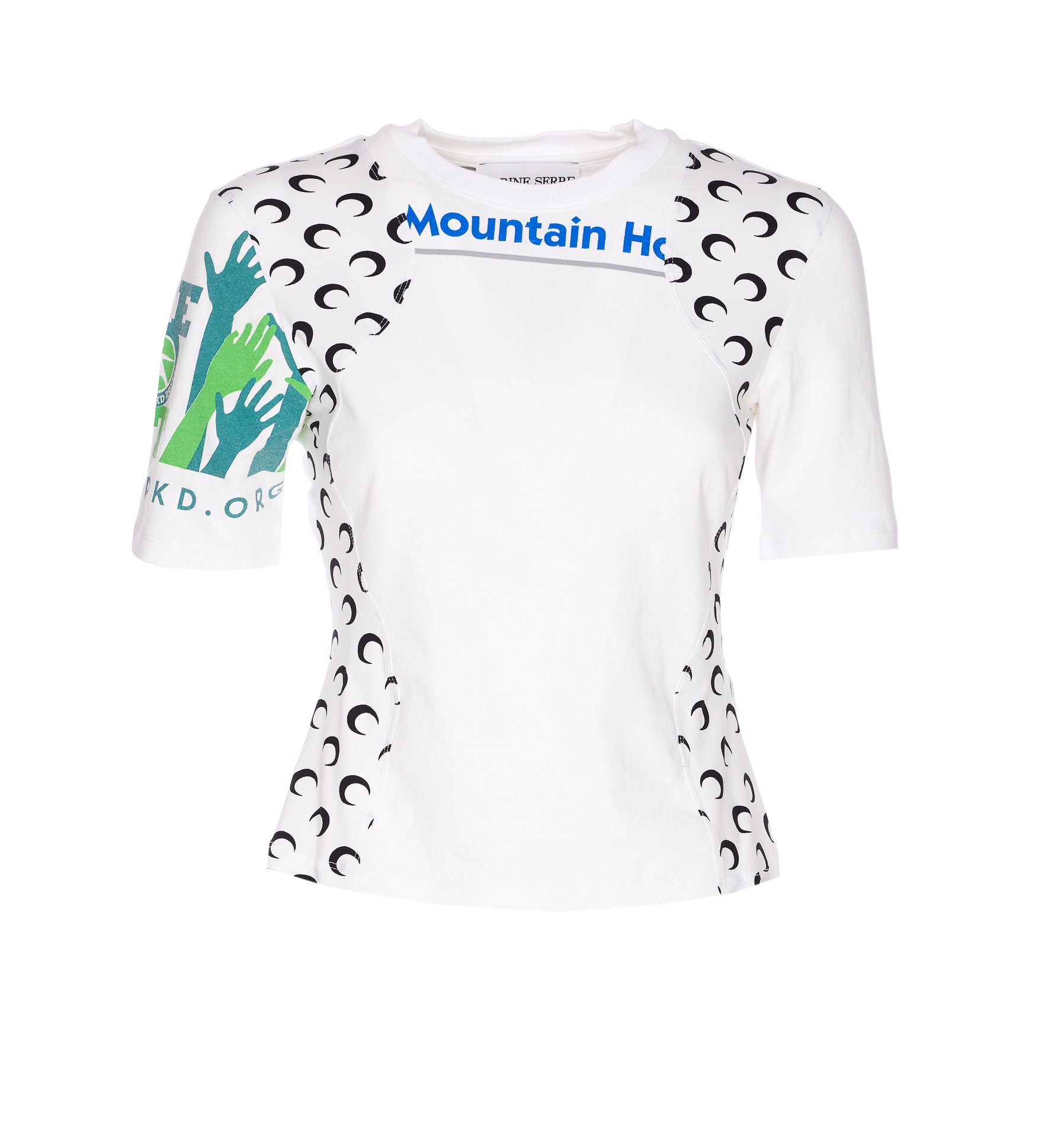 Marine Serre T-Shirts And Polos White Cotton
