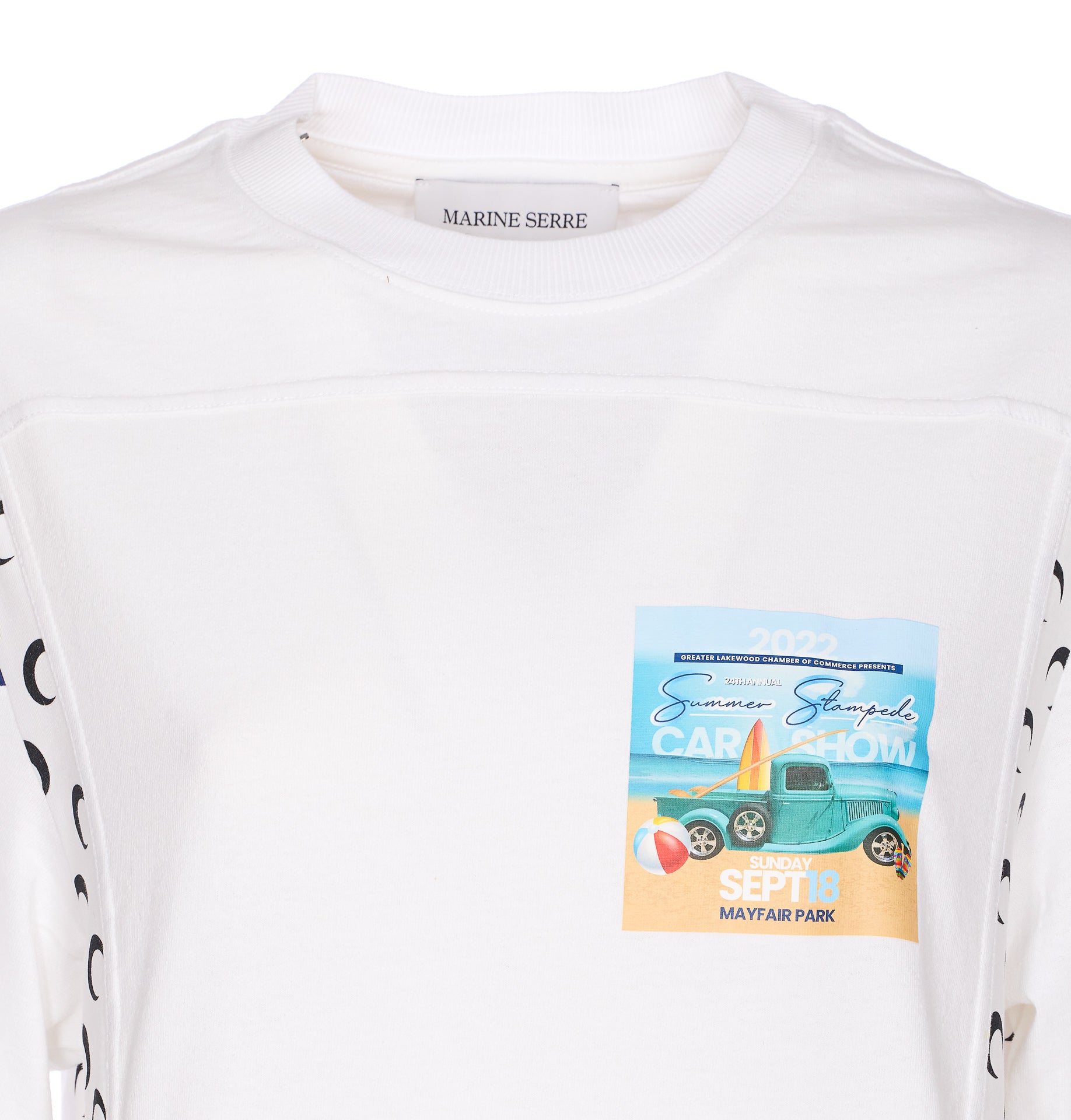 Marine Serre T-Shirts And Polos White Cotton
