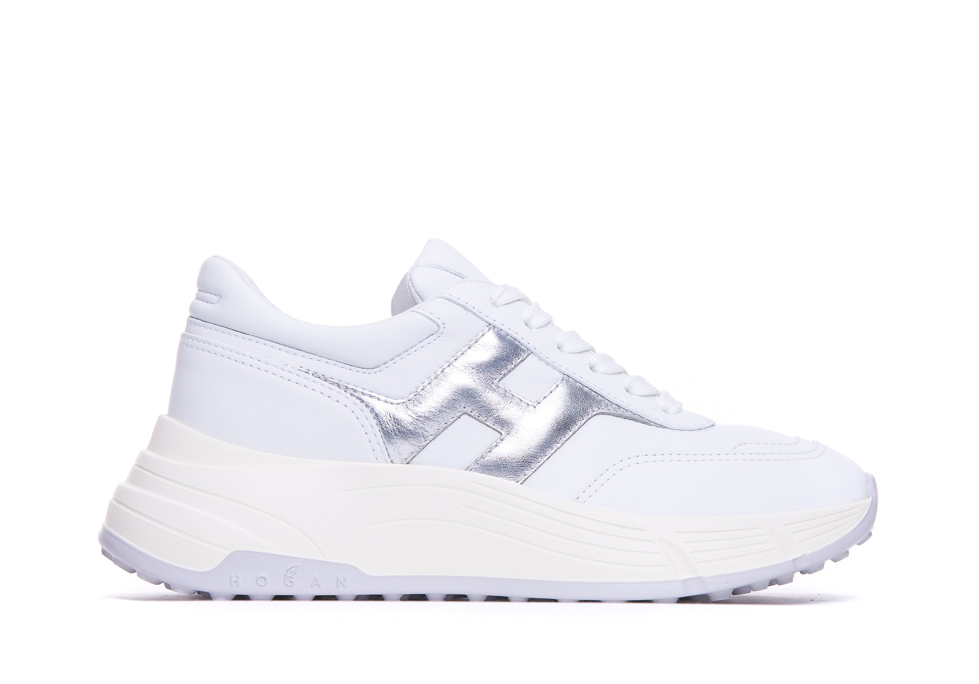 Hogan Sneakers White Calf Leather/rubber Sole