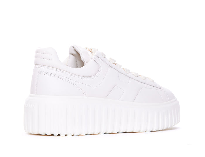 Hogan Sneakers White Calf Leather/rubber Sole
