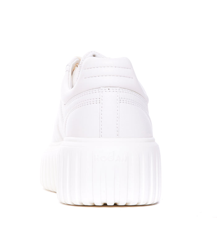Hogan Sneakers White Calf Leather/rubber Sole