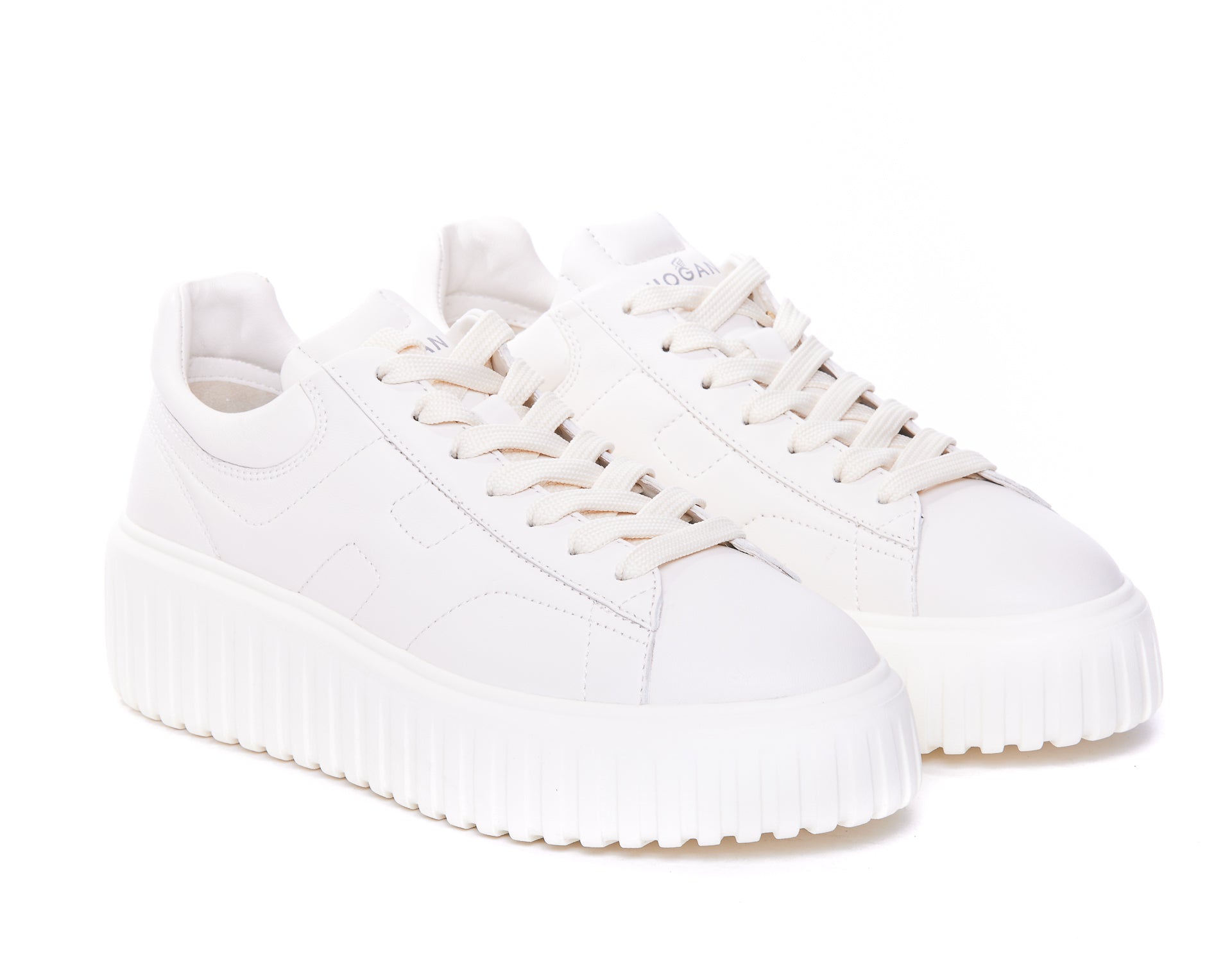 Hogan Sneakers White Calf Leather/rubber Sole