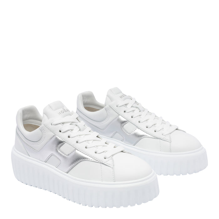 Hogan Sneakers White Calf Leather/rubber Sole