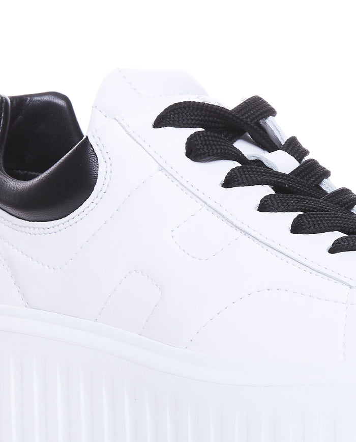 Hogan Sneakers White Calf Leather/rubber Sole