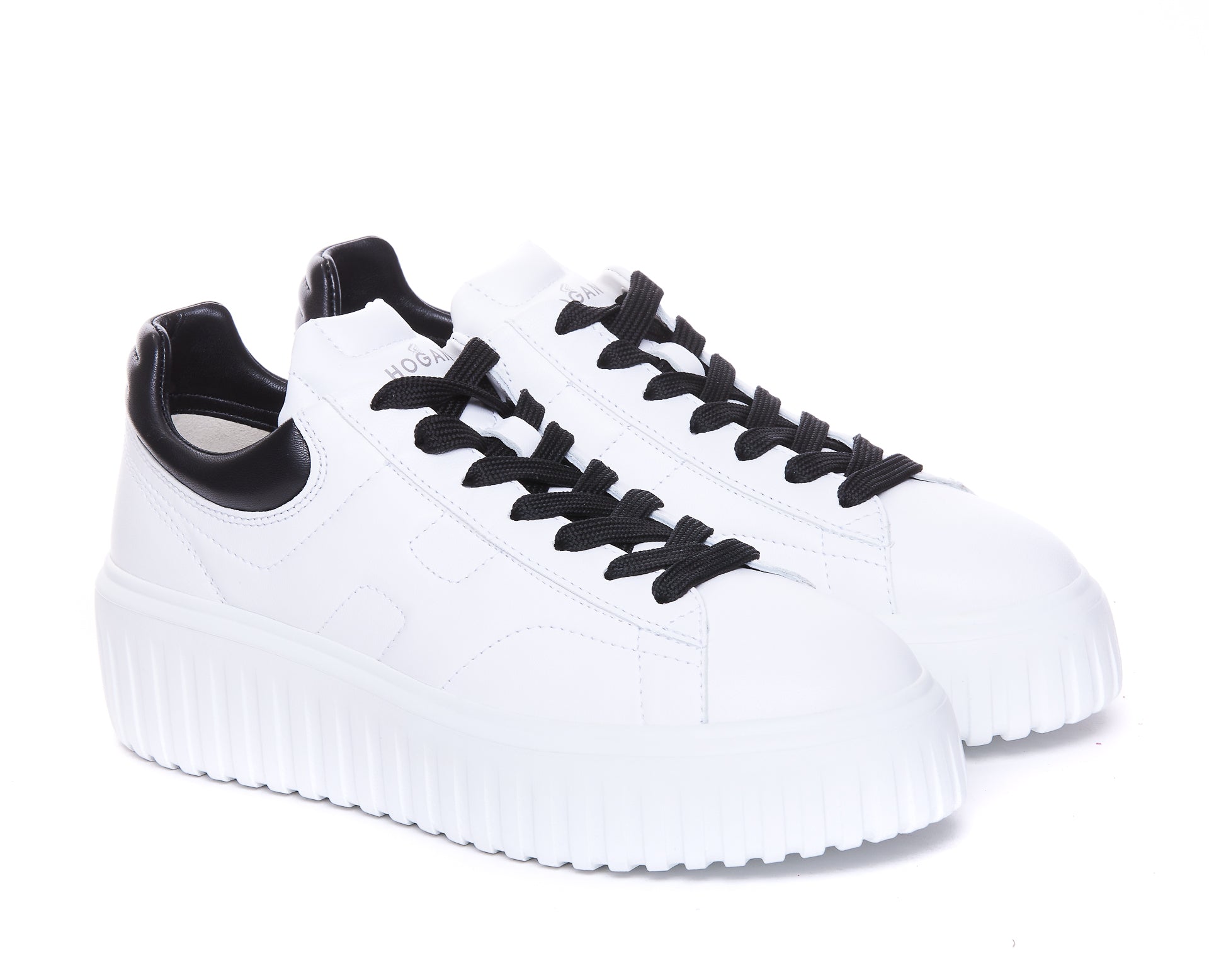 Hogan Sneakers White Calf Leather/rubber Sole